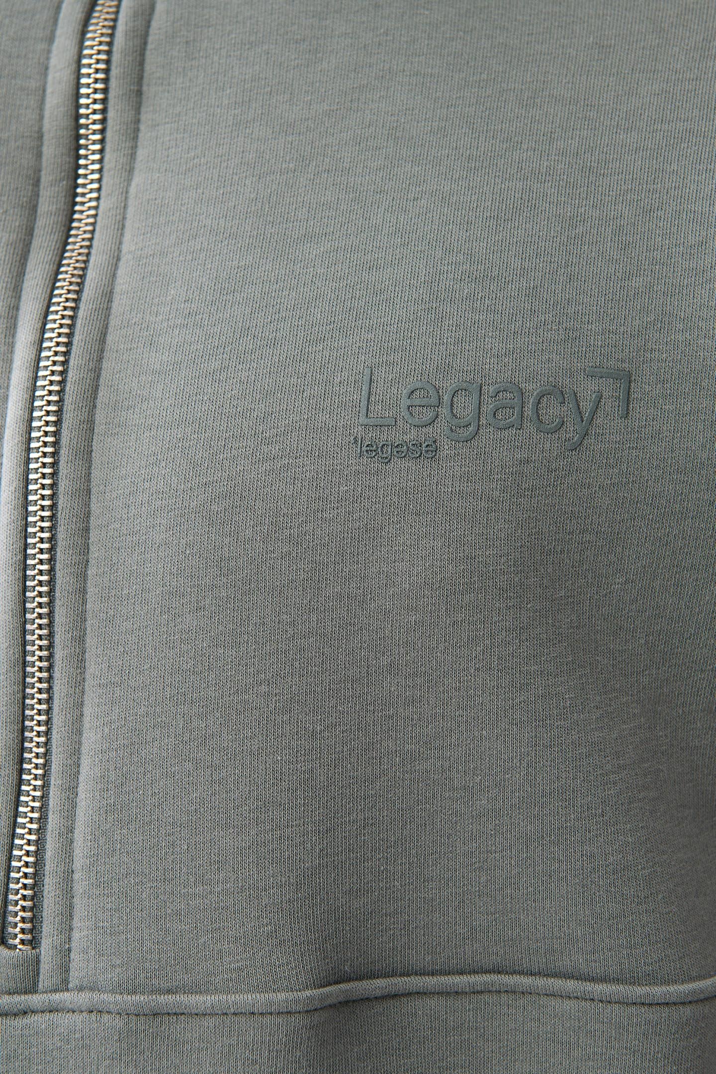 MA-SBHALF ZIP SWEATER ARMYGREEN 7