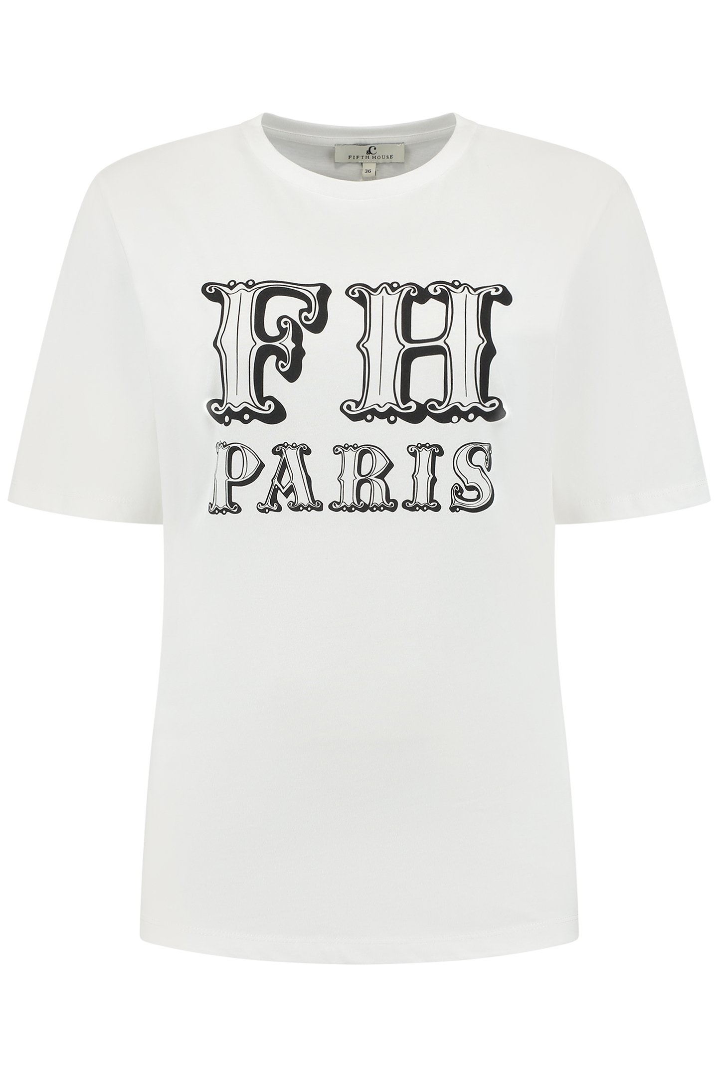 CAITLYN T-SHIRT BRIGHT WHITE/BLACK 1