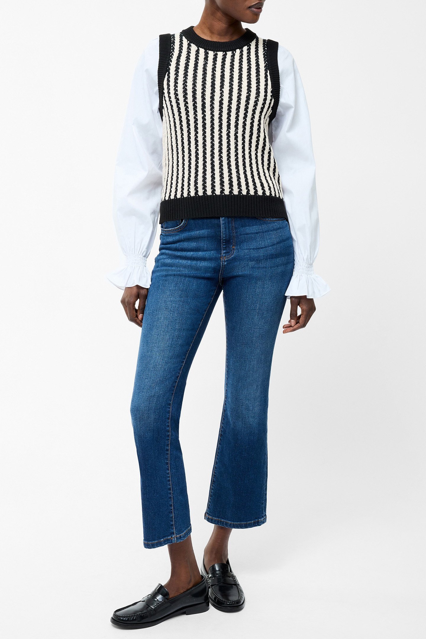 2-IN-1 TANK SHIRT BLACK/CLASSIC CREAM 3