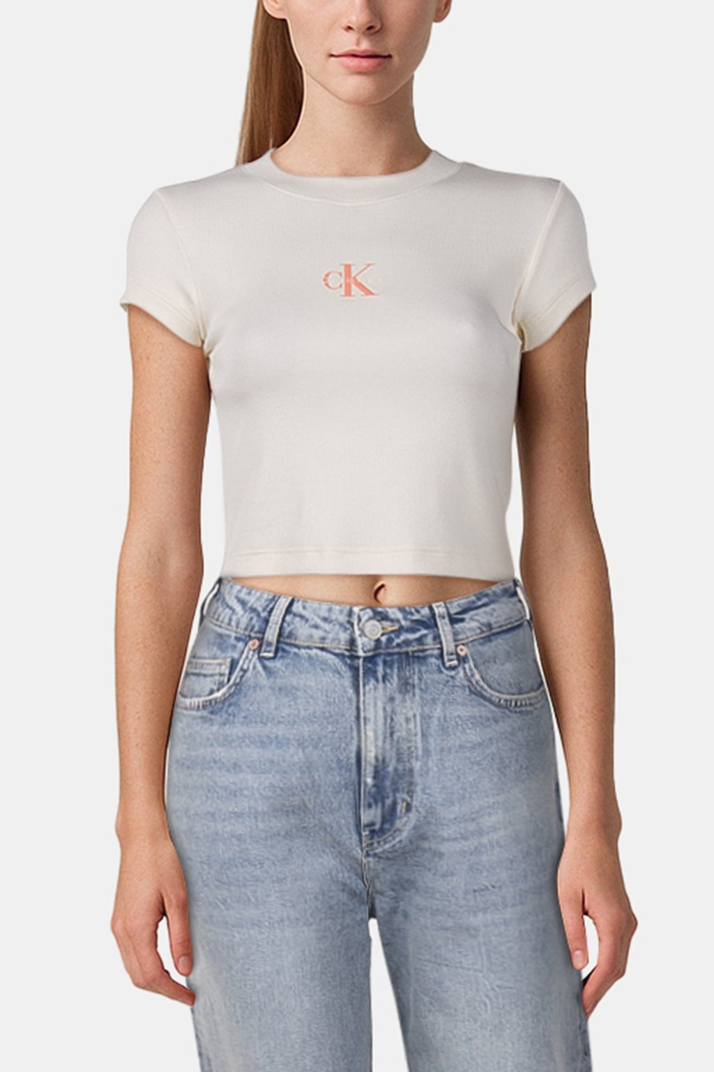 MONOGRAM BABY TEE SLIM FIT SWEET CORN 1