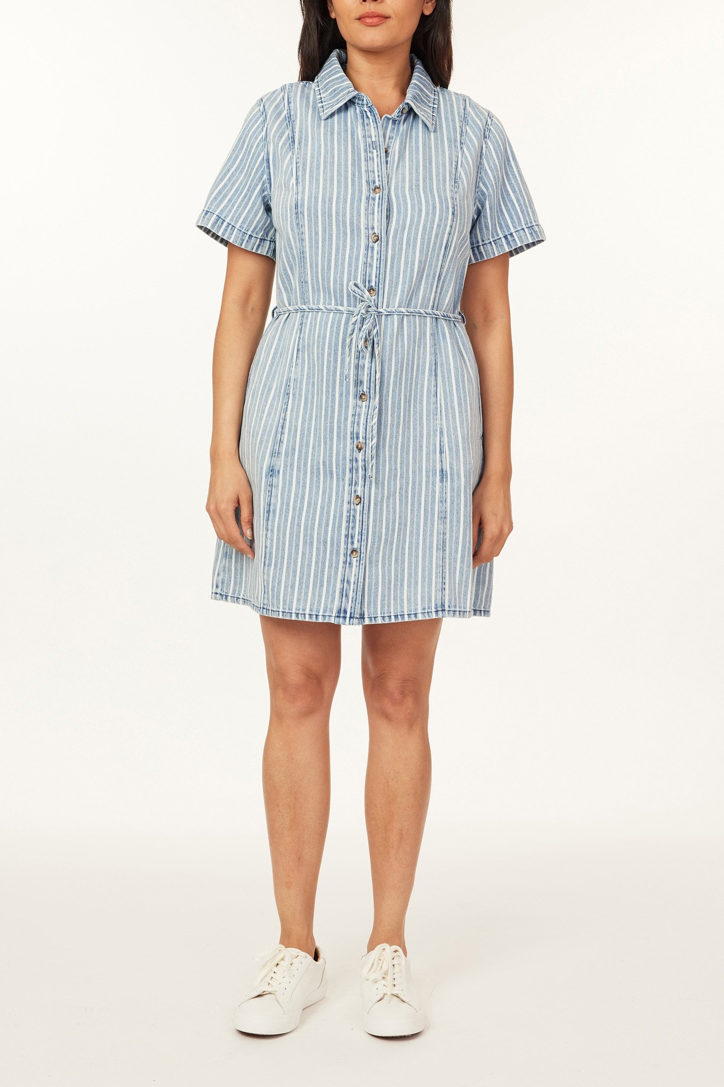 STRIPE EASY SHIRT DRESS BEL AIR 1
