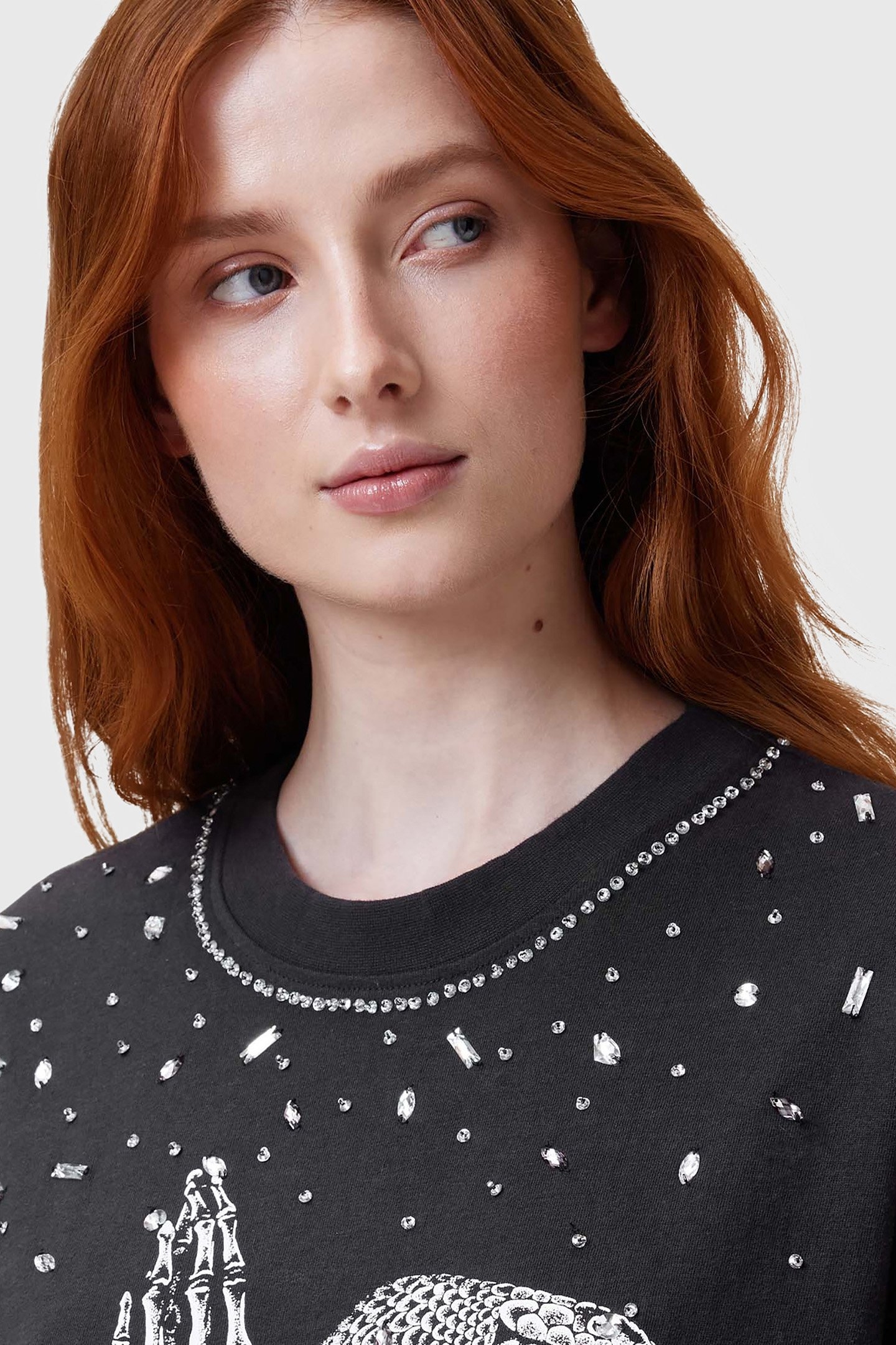 ASP EMB SLOUCH DRESS WASHED BLACK 6