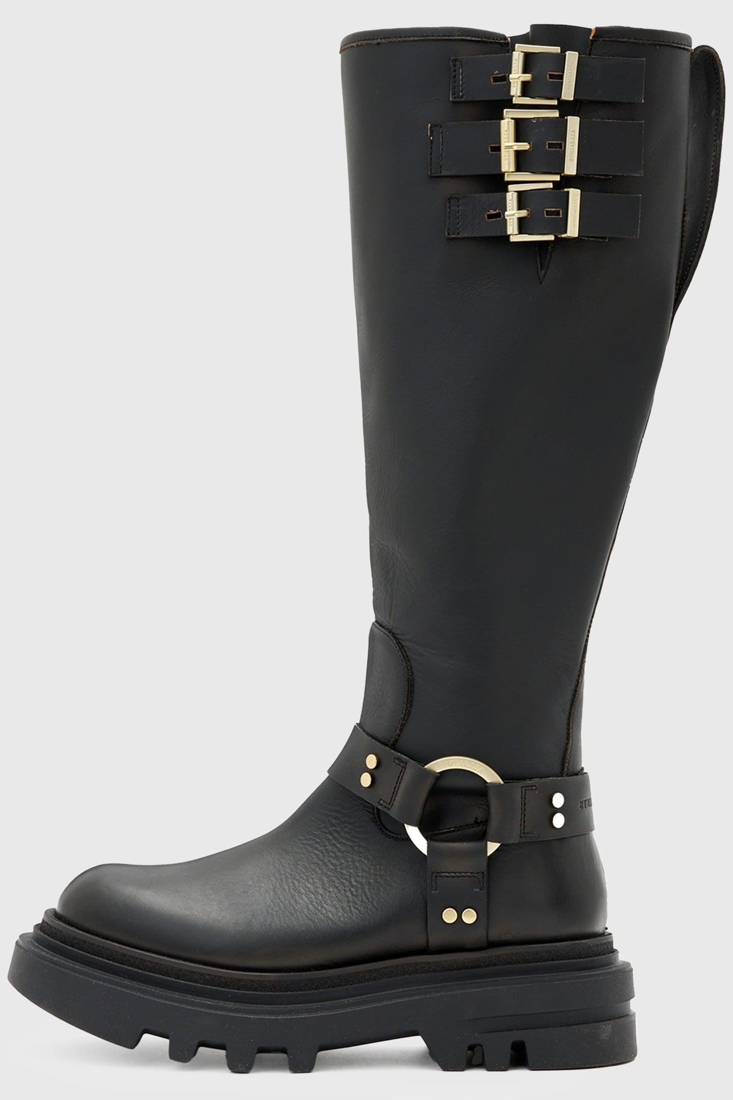 JADE BIKER BOOT BLACK/WARM BRASS 1