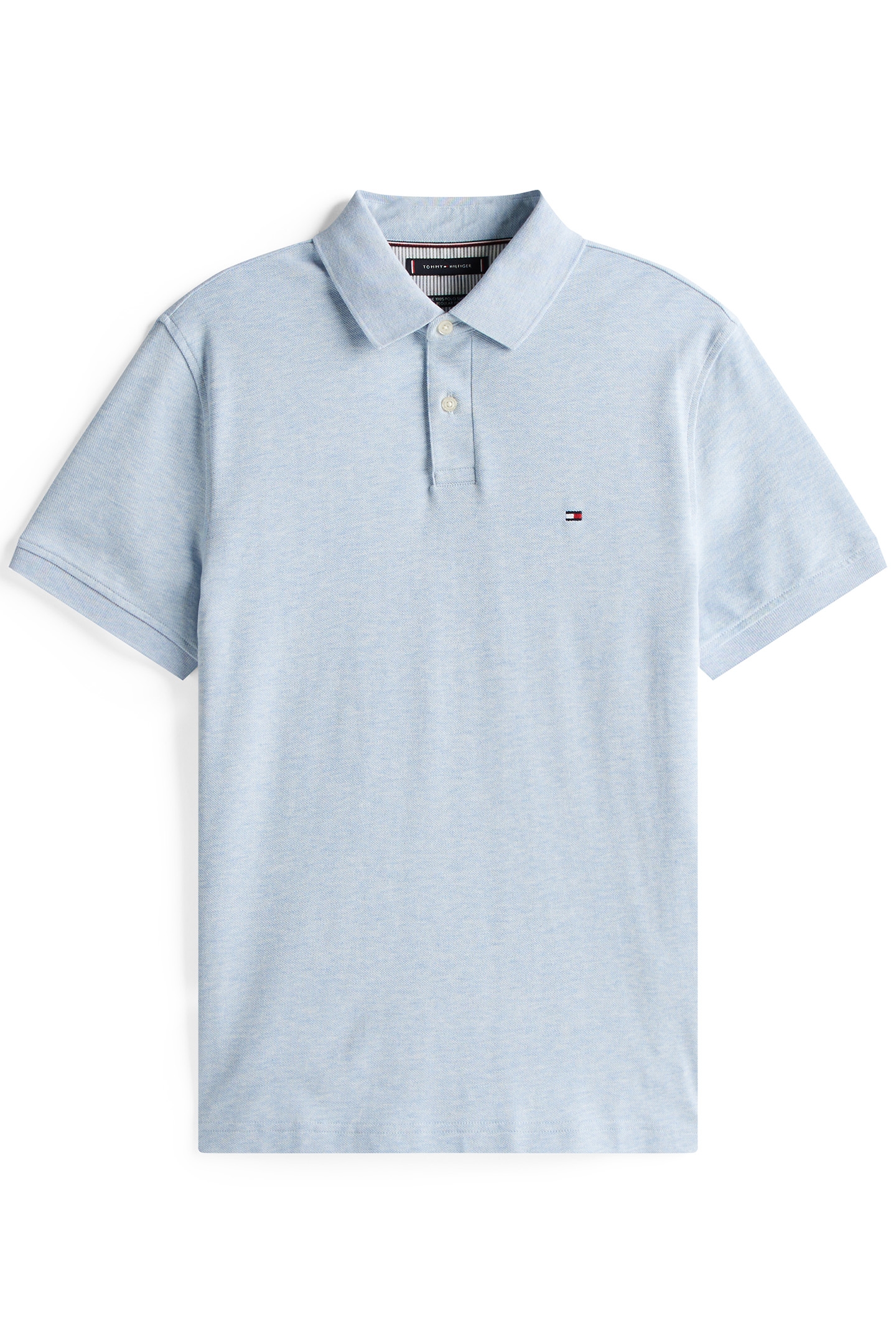 1985 REGULAR-FIT POLO HEATHERED BLUE 4