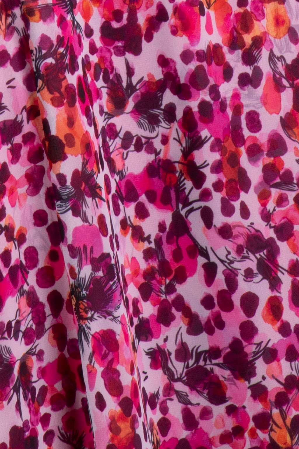 STRAPPY PRINTED MIDI DRESS PINK 4