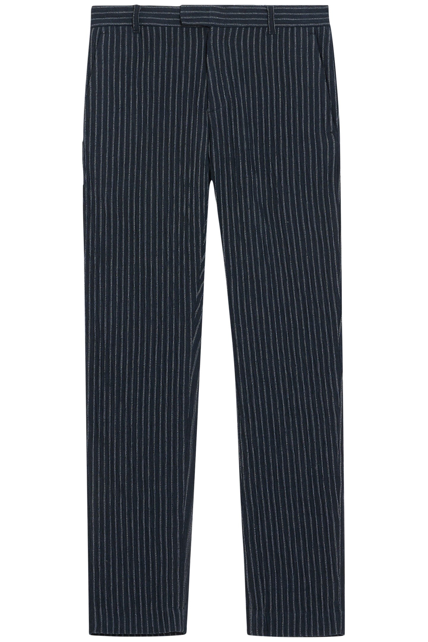 SLIM FIT PANTS WITH WELT INK BLUE 2