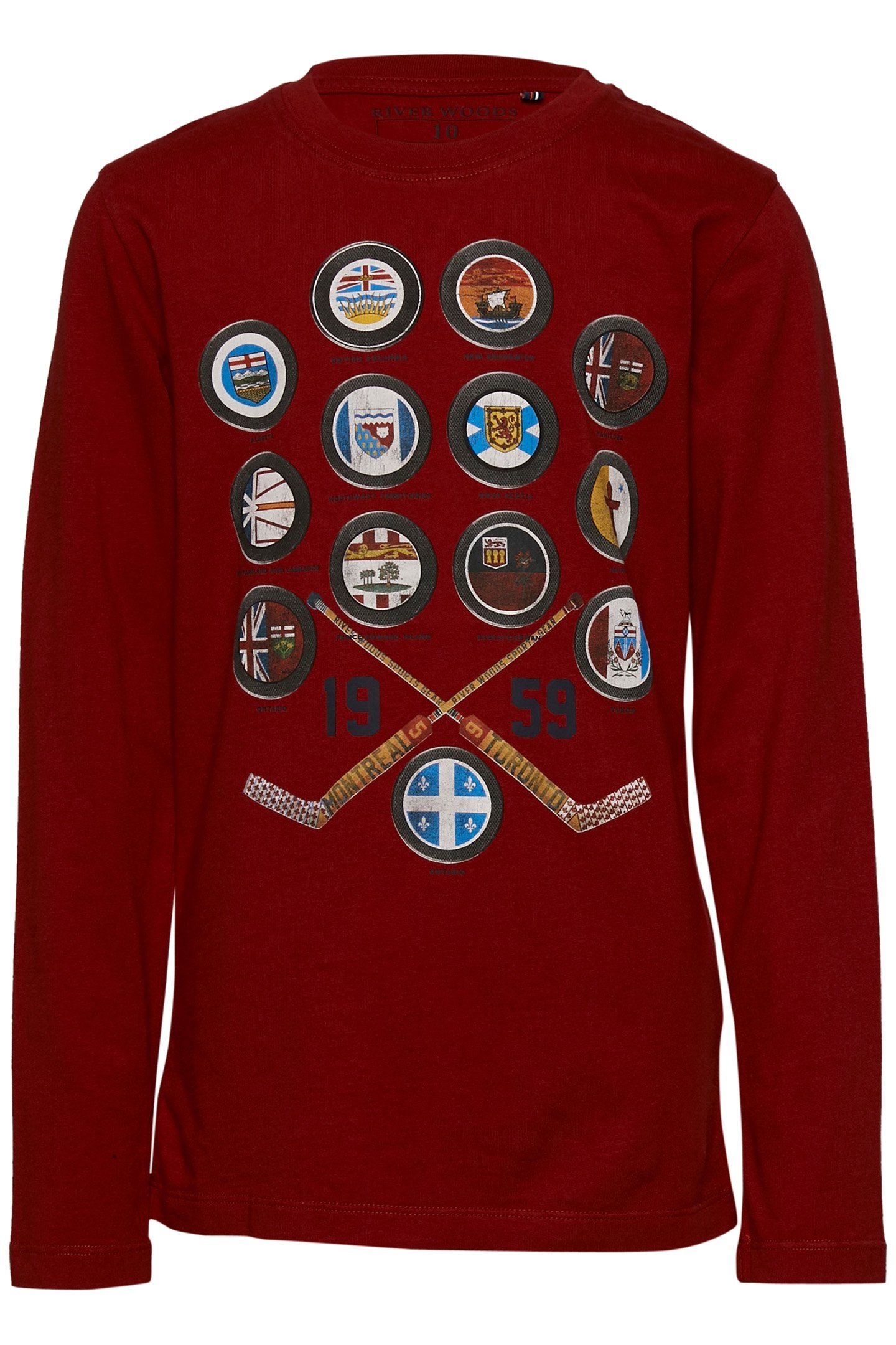 BASIC ROUND NECK T-SHIRT IN RED 1