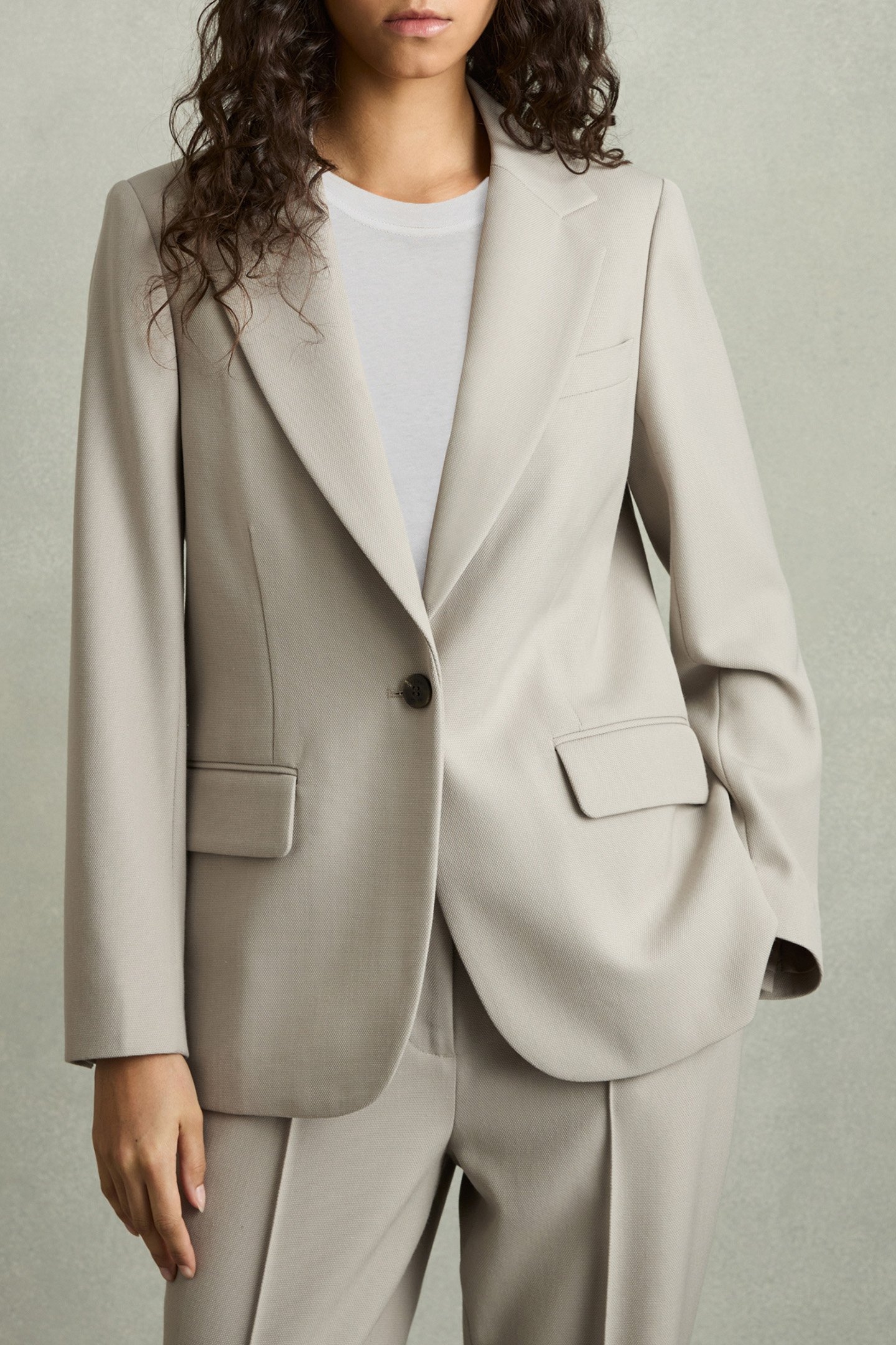 BRITTANY TEXTURED SUIT JACKET NEUTRAL 1