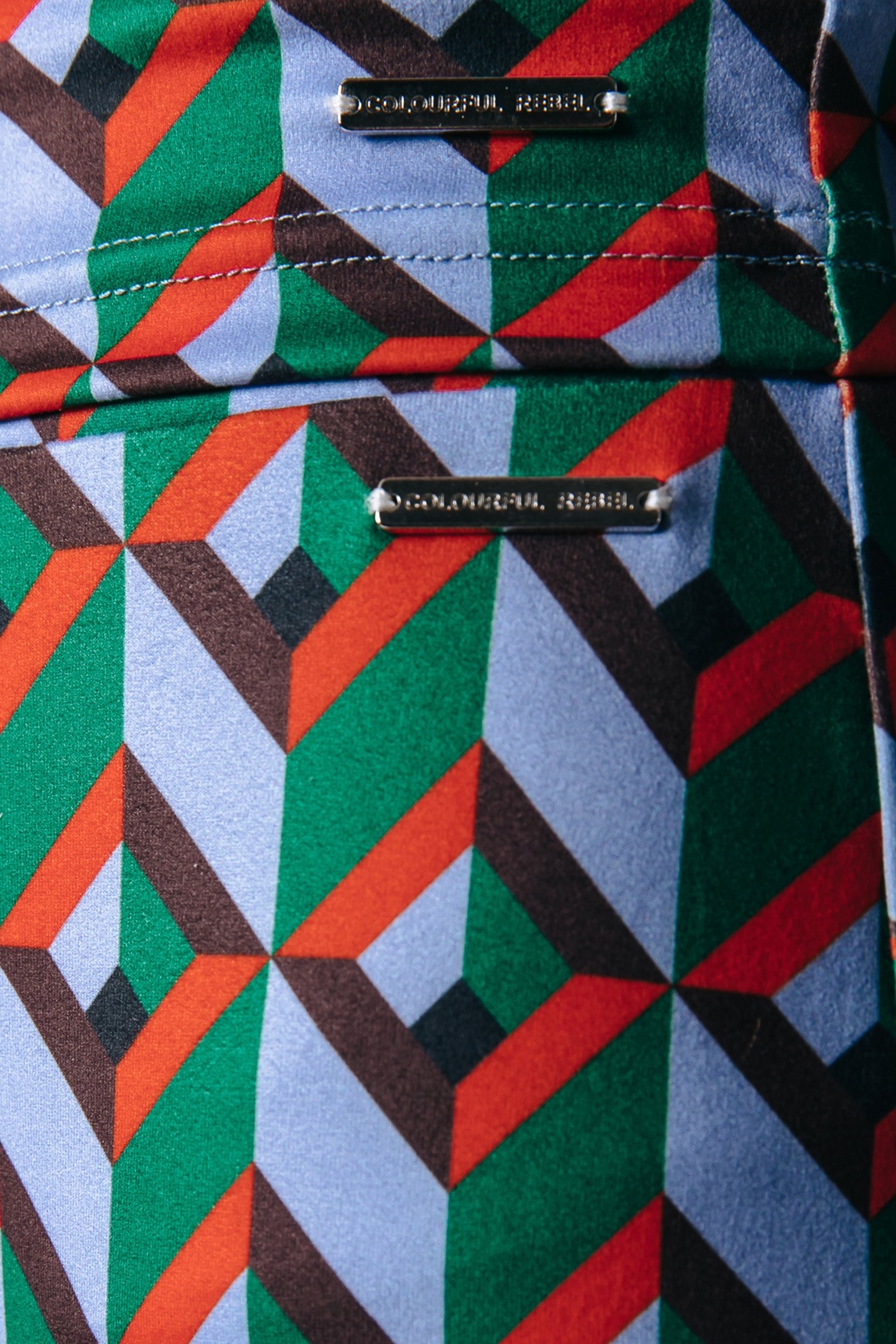 GRAPHIC PEACHED EXTRA FLARE PANTS MULTICOLOR 3