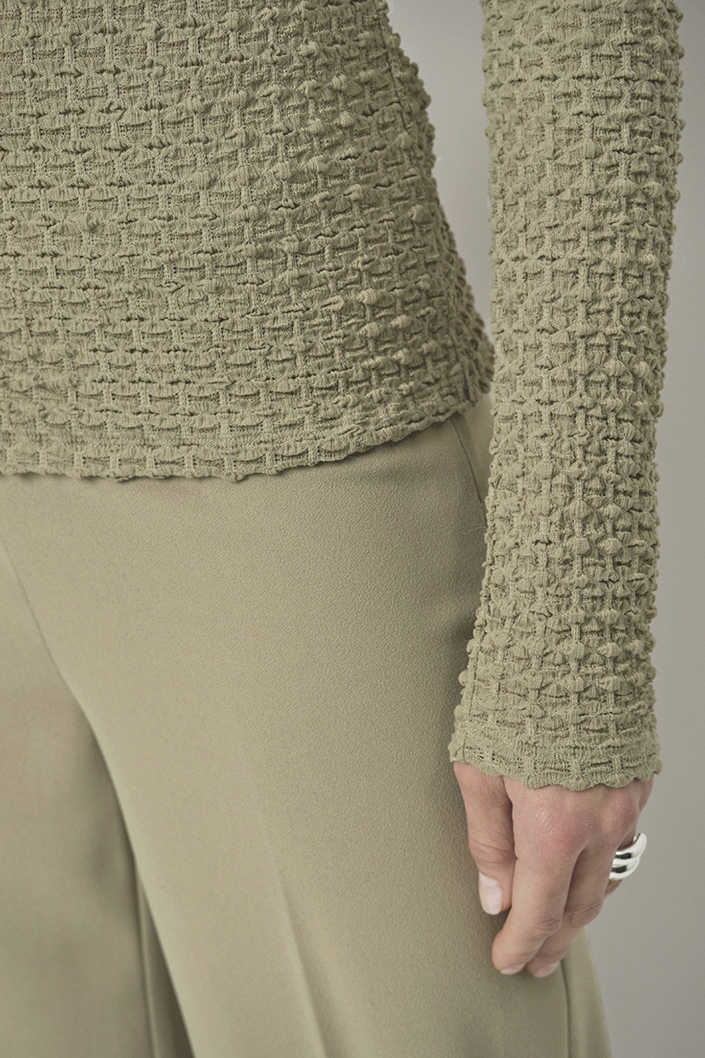 LUCAS WIDE LEG PANTS SWAMP GREEN 4