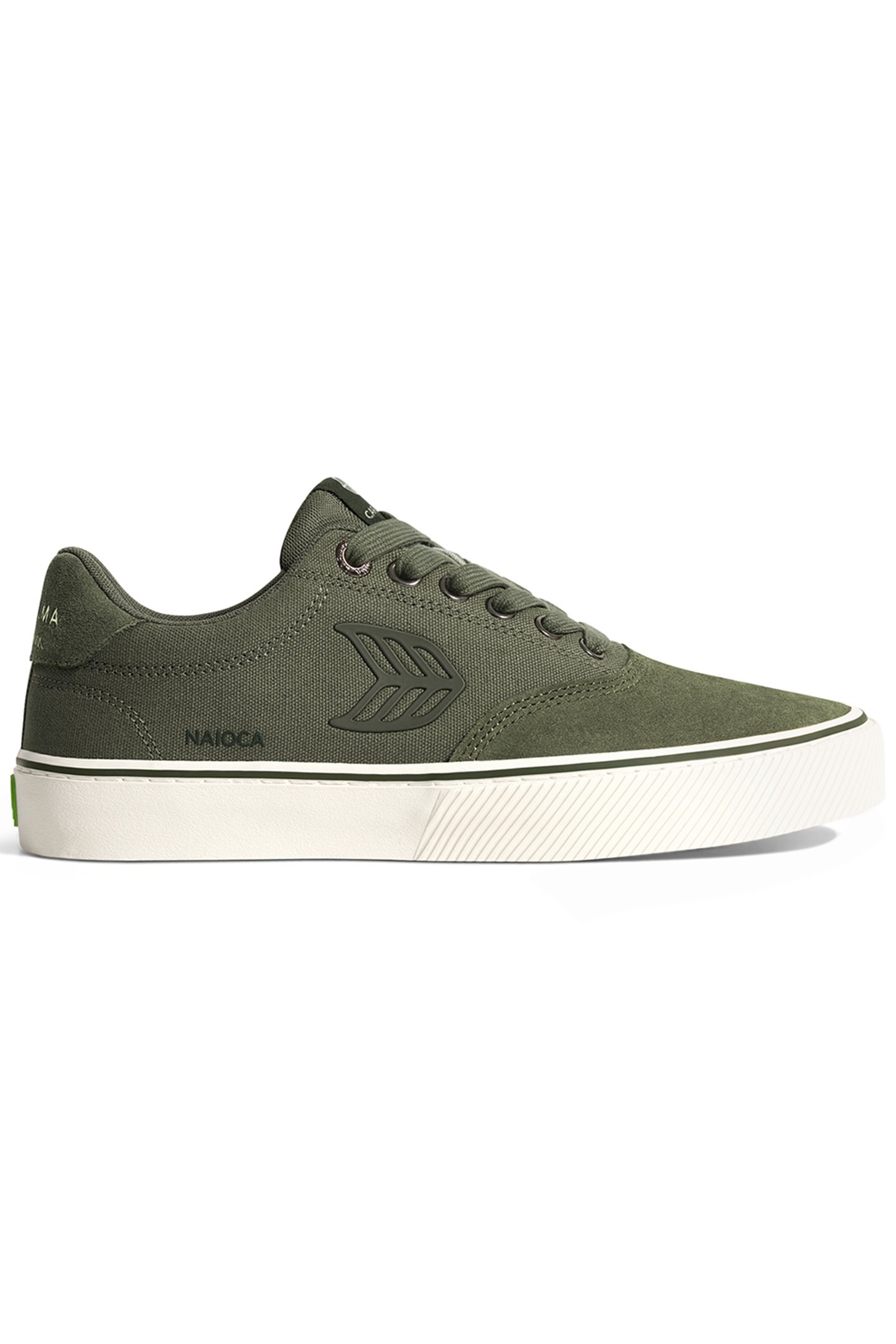 NAIOCA PRO BRONZE GREEN SUEDE DEEP LICHEN GREEN CANVAS DARK 1