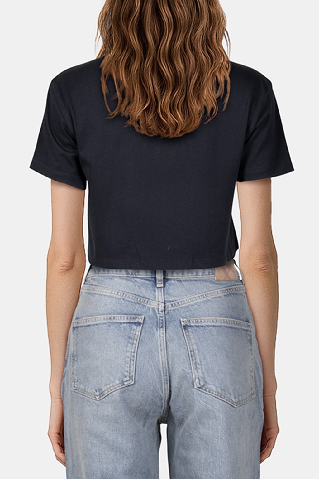 COLLEGIATE CROPPED T-SHIRT CONVERSE BLACK 2