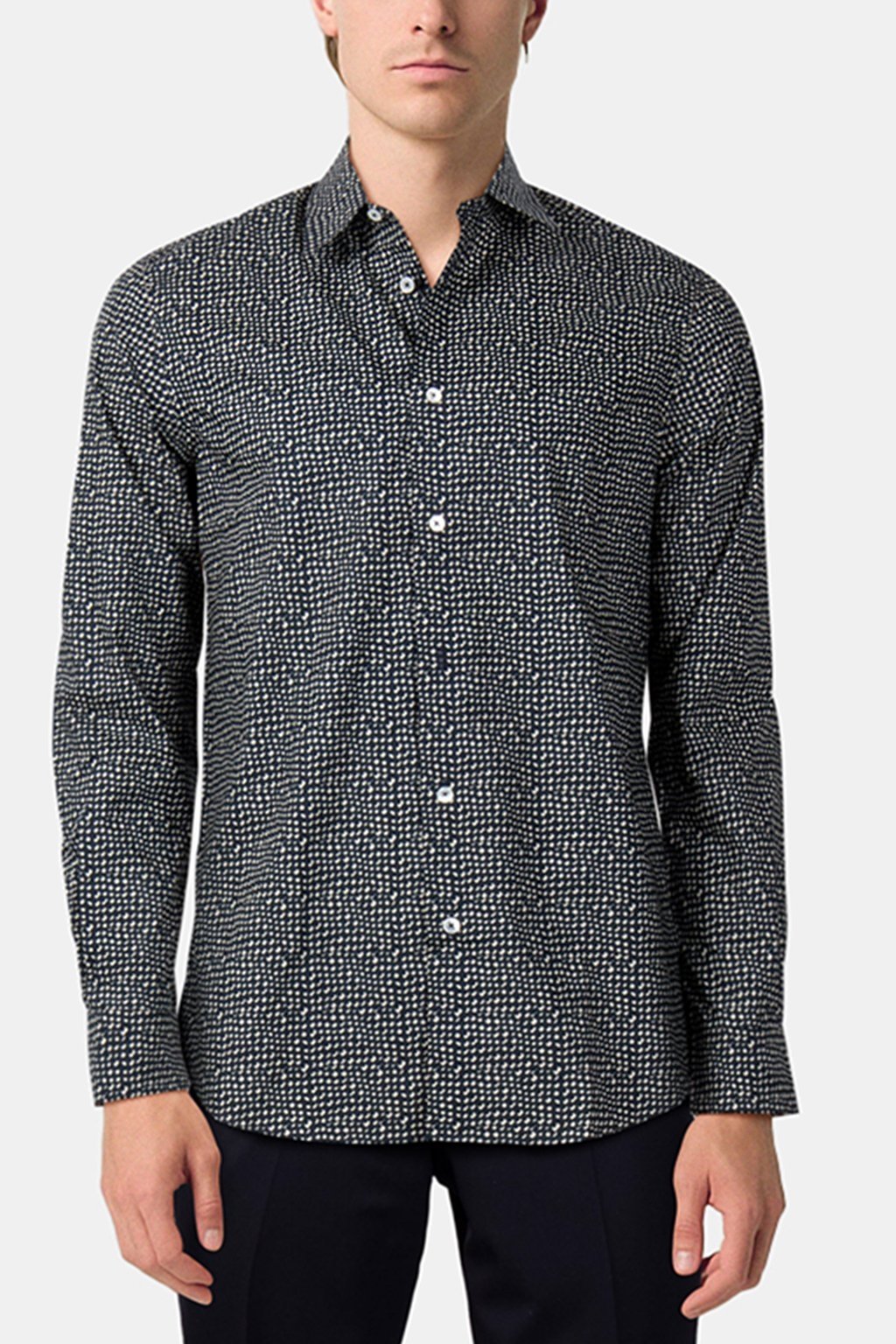 S/C REGULAR FIT SHIRT NAVY 1