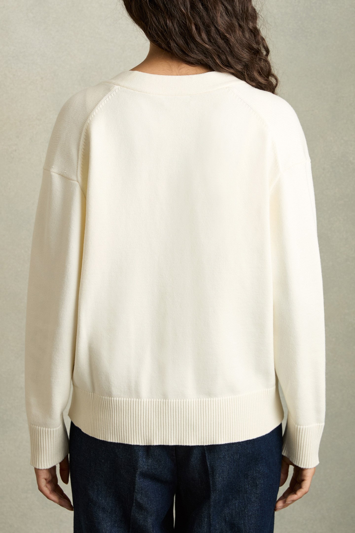 HARPER KNITTED CARDIGAN IVORY 2