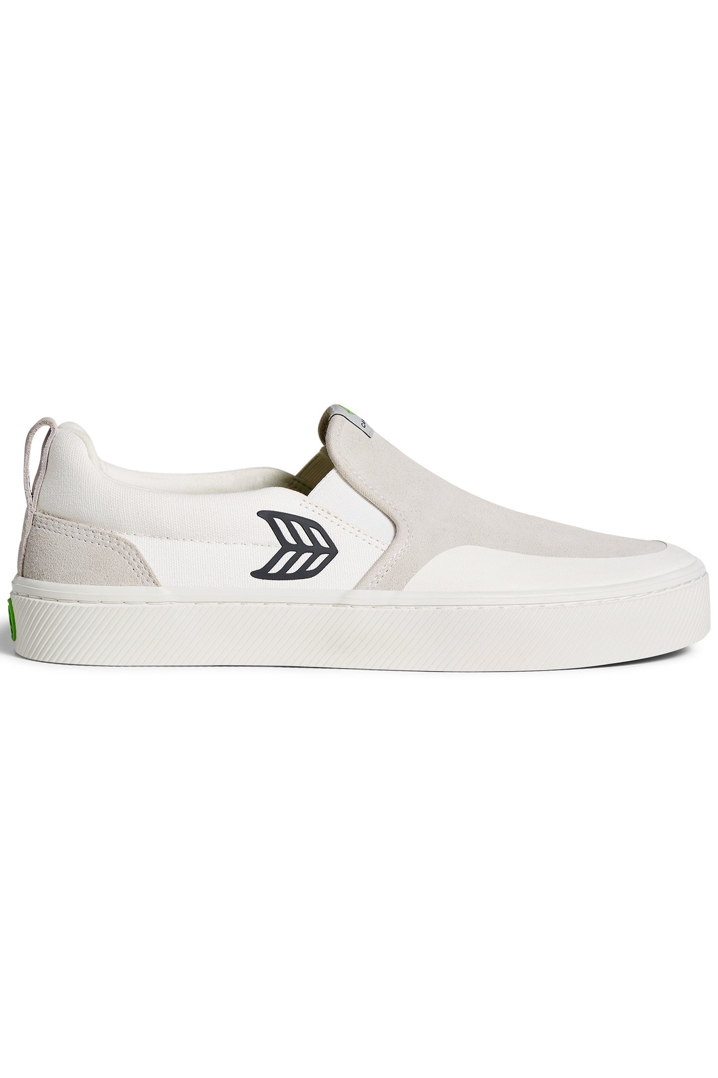 SLIP-ON PRO OFF-WHITE CANVAS VINTAGE WHITE SUEDE BLACK LOGO 1