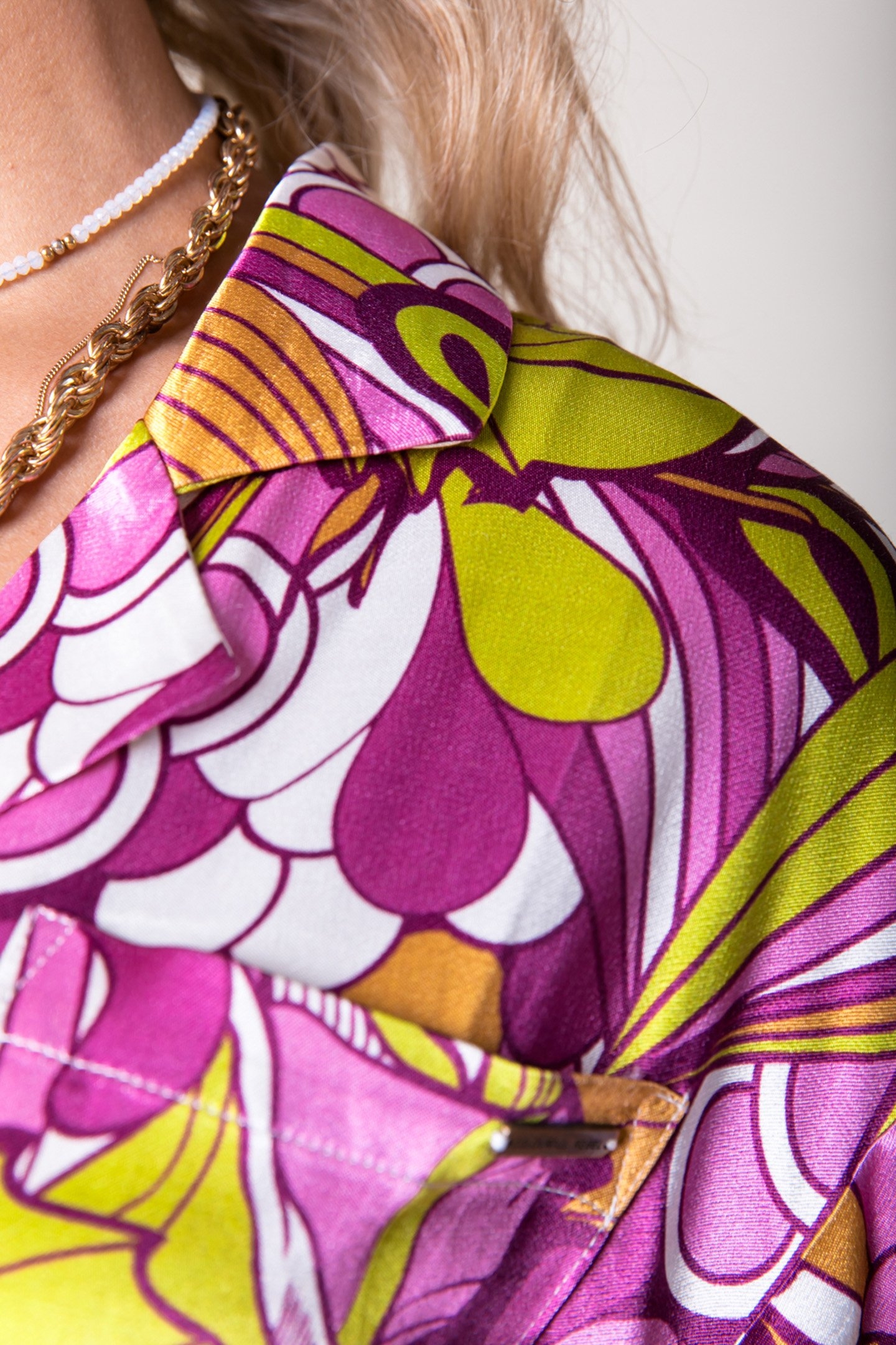 CELESTE FLORAL SHORT SLEEVE BLOUSE MULTICOLOR 3