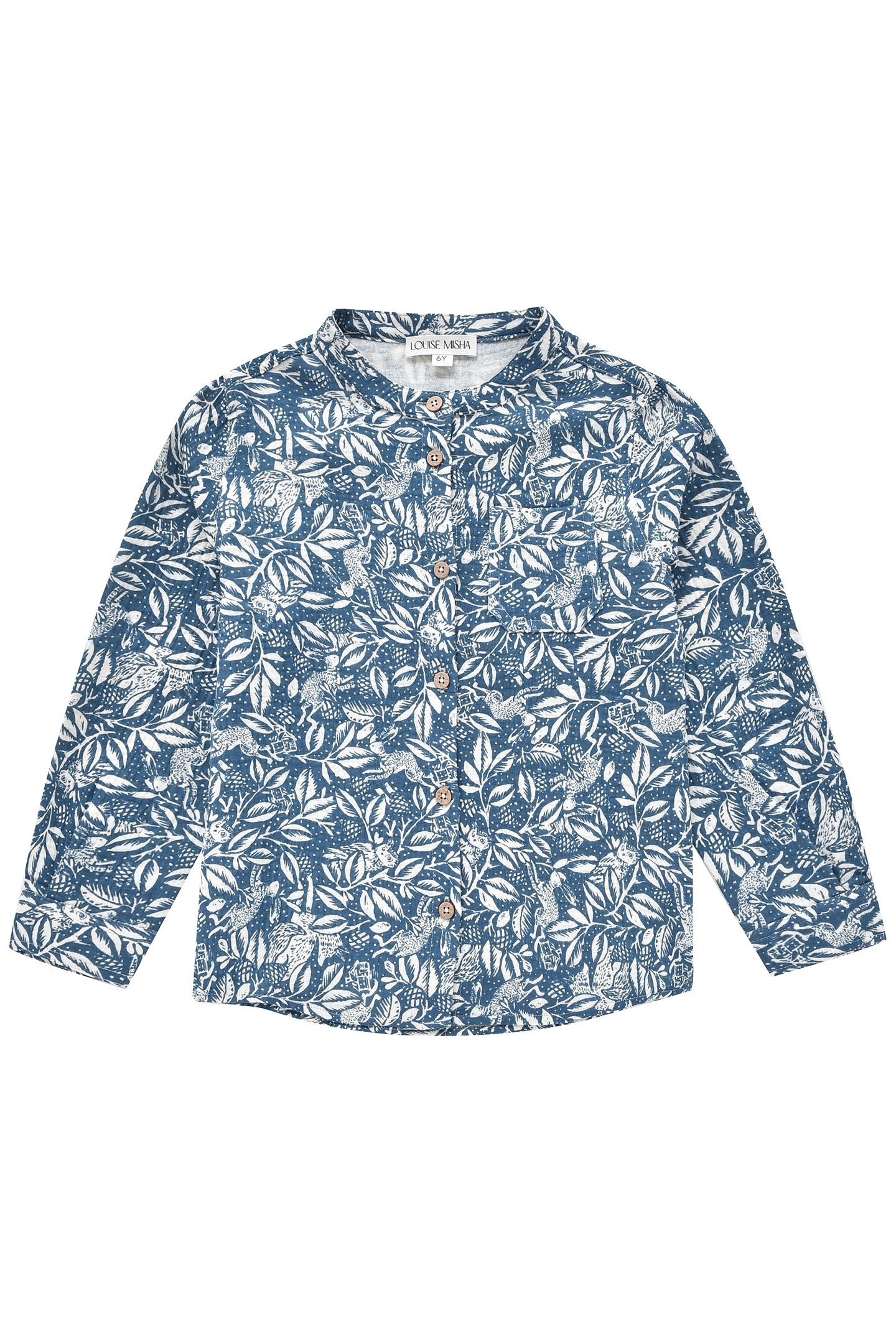 SHIRT AMANO INDIGO WOODLAND 1
