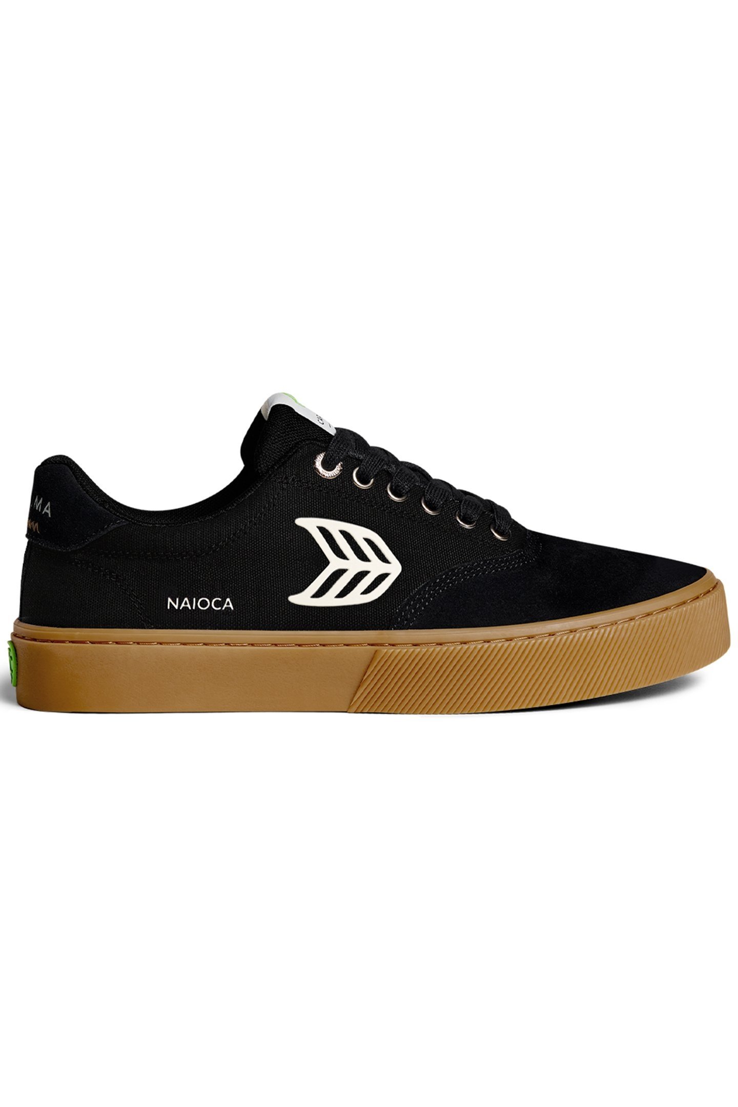 NAIOCA SUEDE AND CANVAS GUM BLACK 1