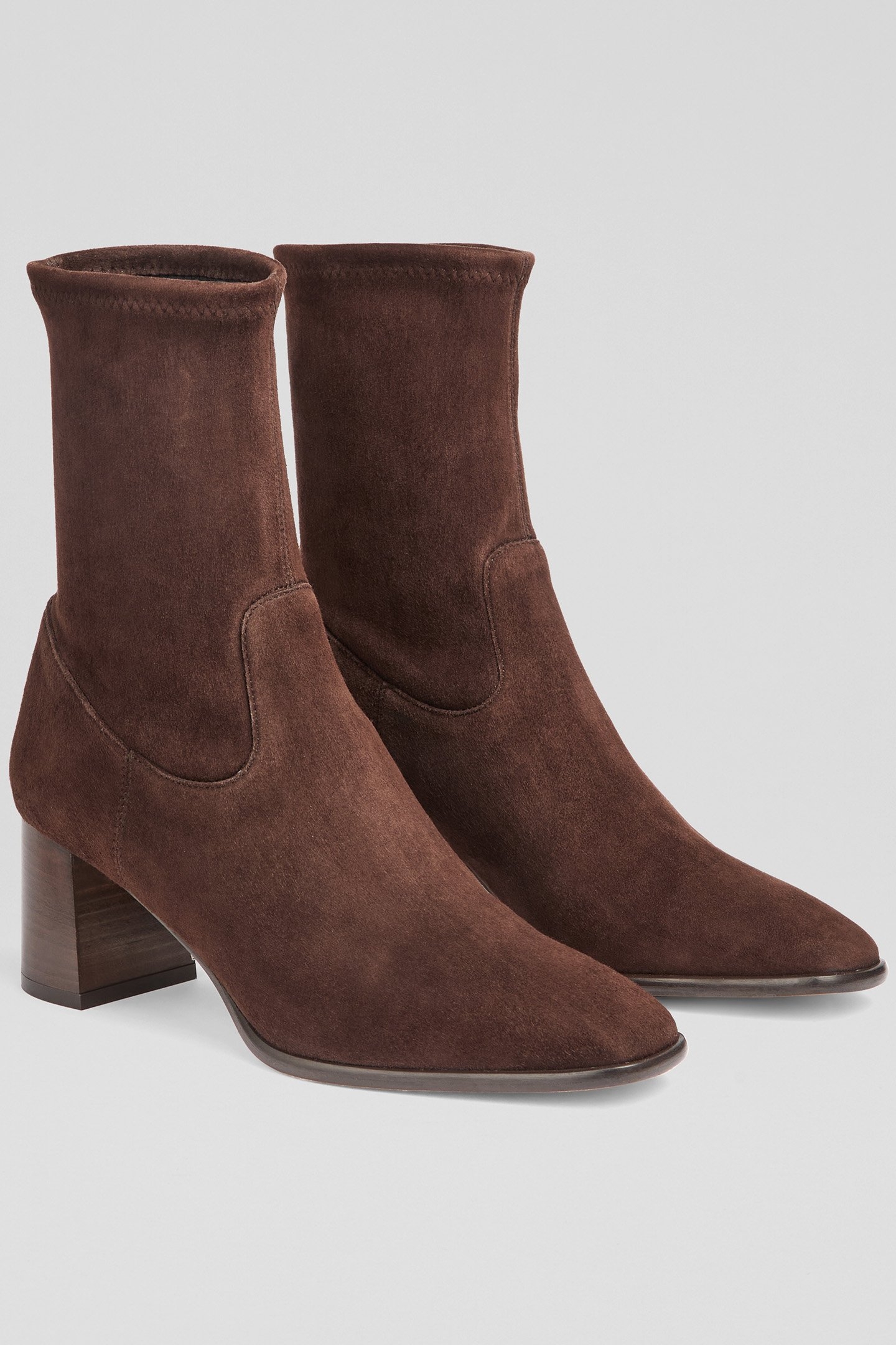 AB HARP BLOCK HEEL STRETC BROWN 2