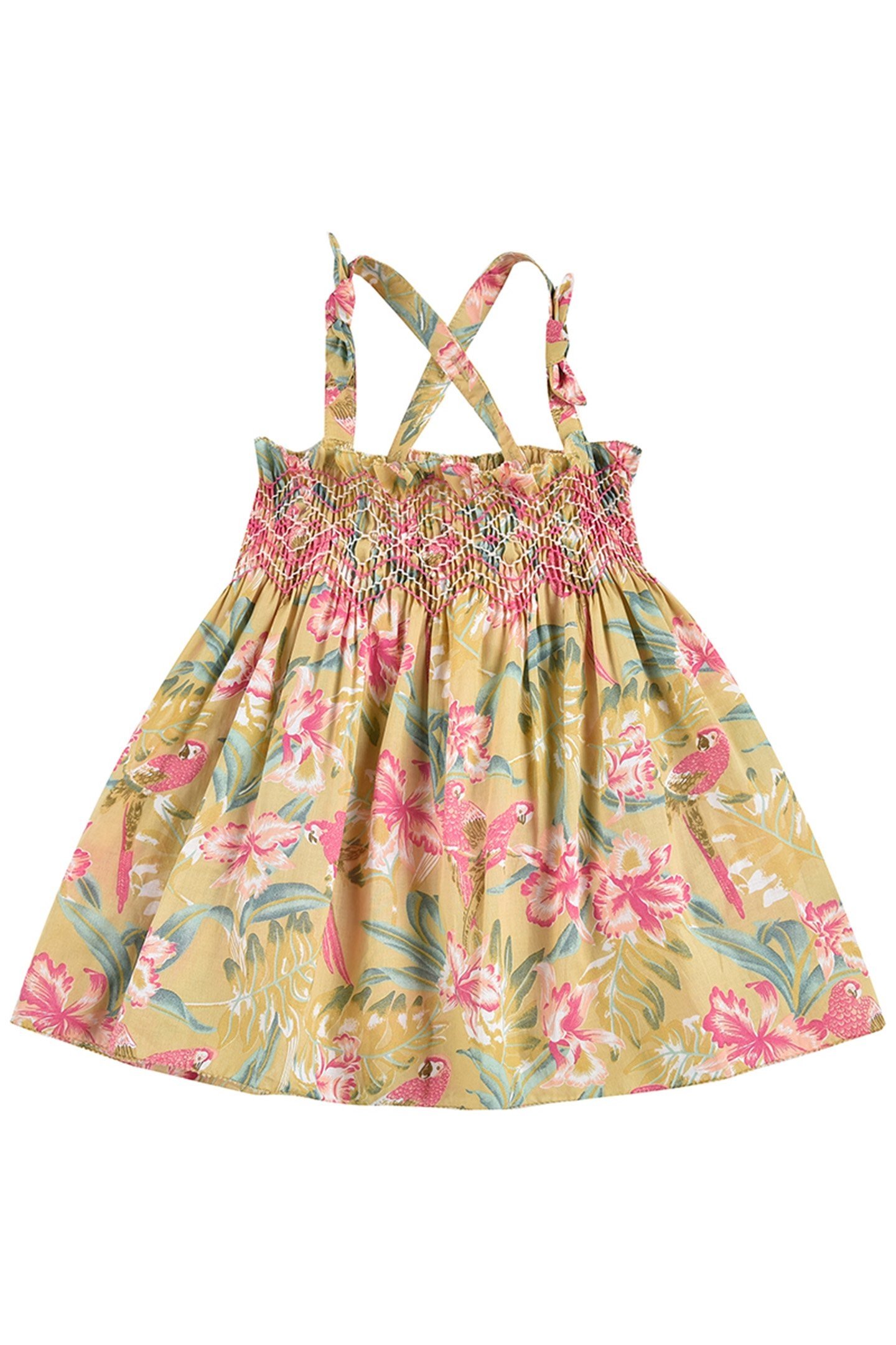 DRESS MARCELINE SOFT HONEY PARROTS 2