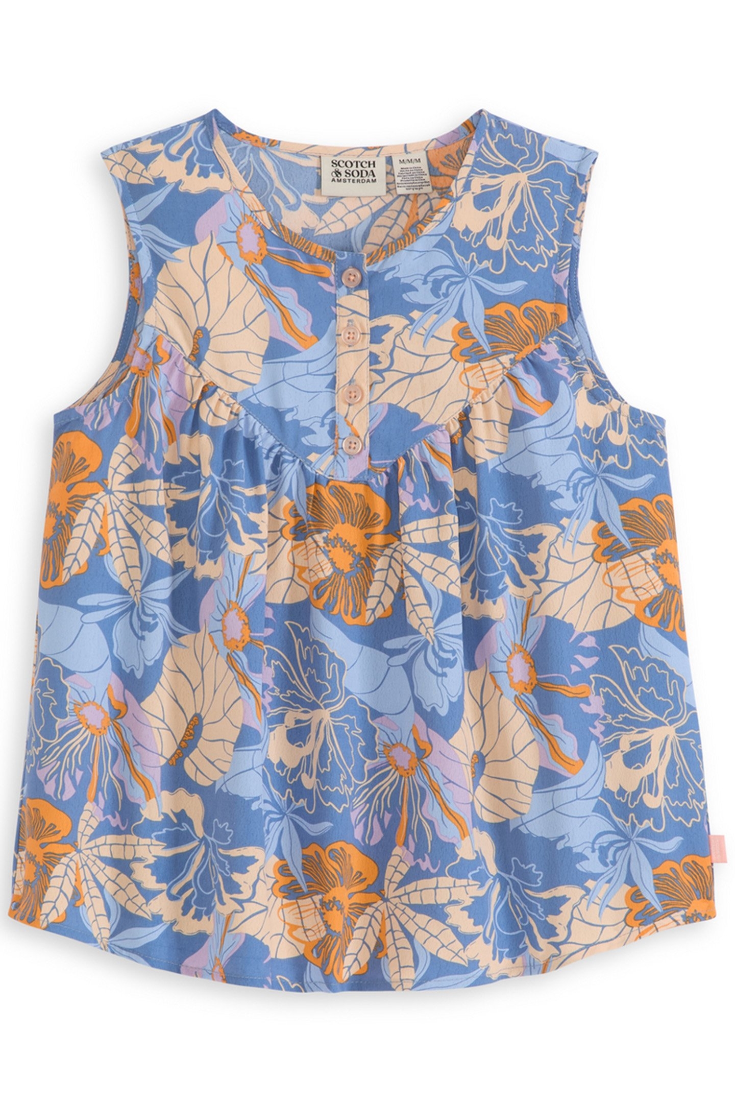 S&S BIG GIRLS 2PC TOP & DENIM SHORT SET BLUE/GREY 3