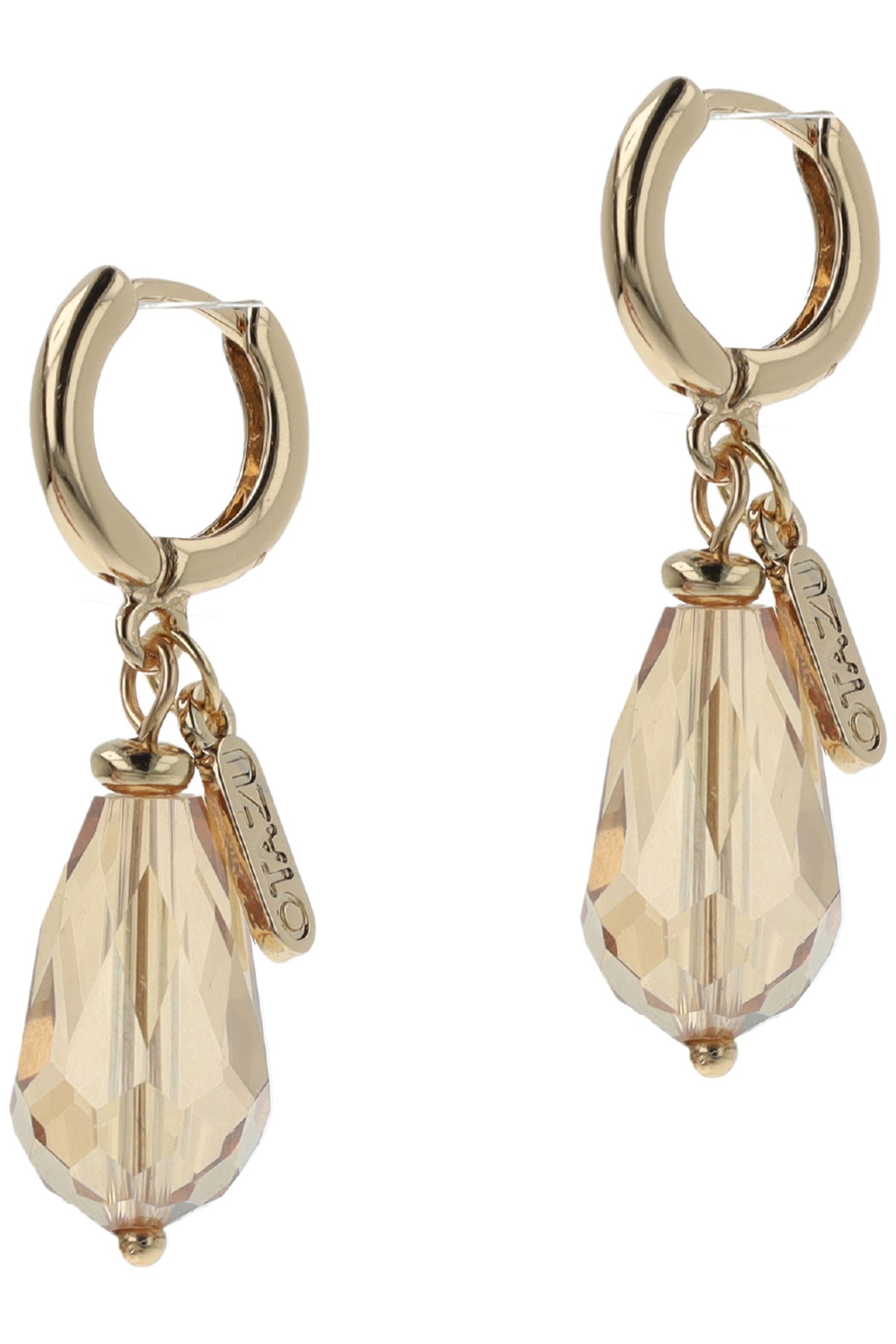 GOLDEN CRYSTAL DROP EARHANGERS 2