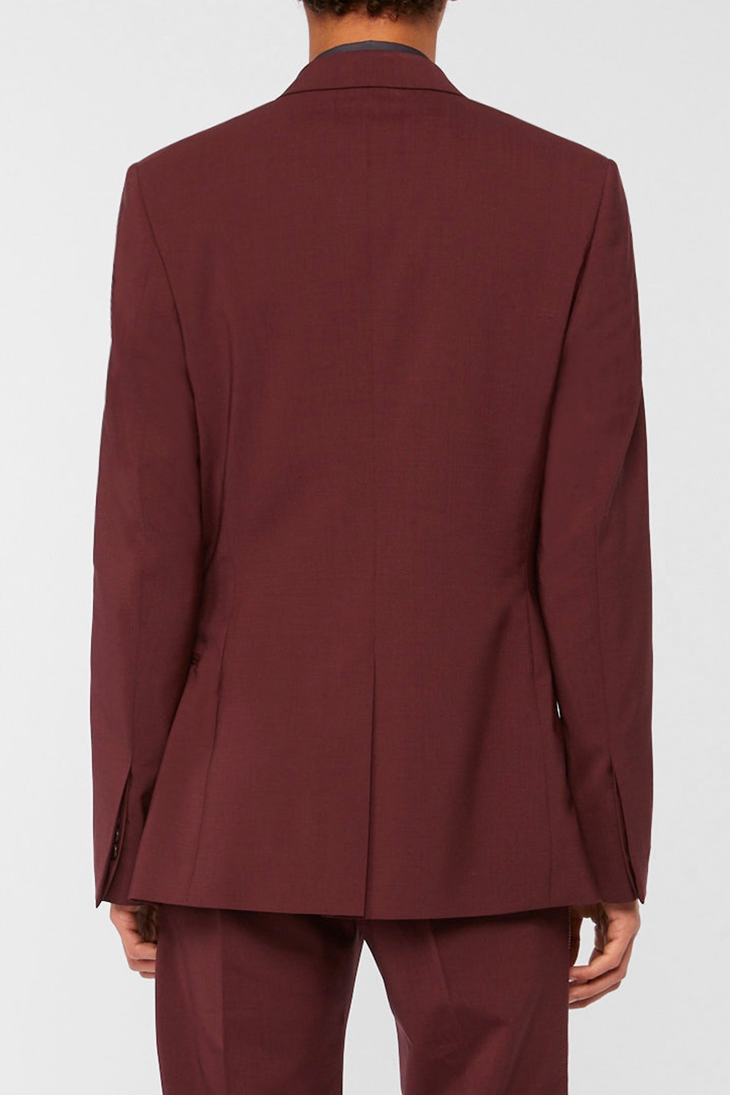 GENTS CONCEALED 2 BTN JACKET BURGUNDY/ BORDE 2