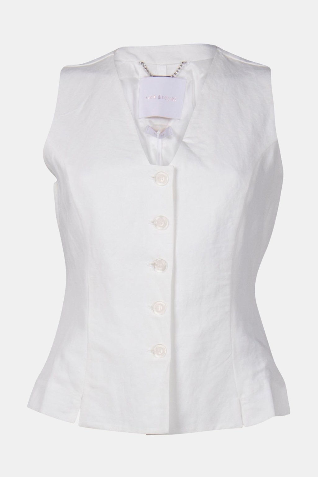 LINEN VEST WHISPER WHITE 3