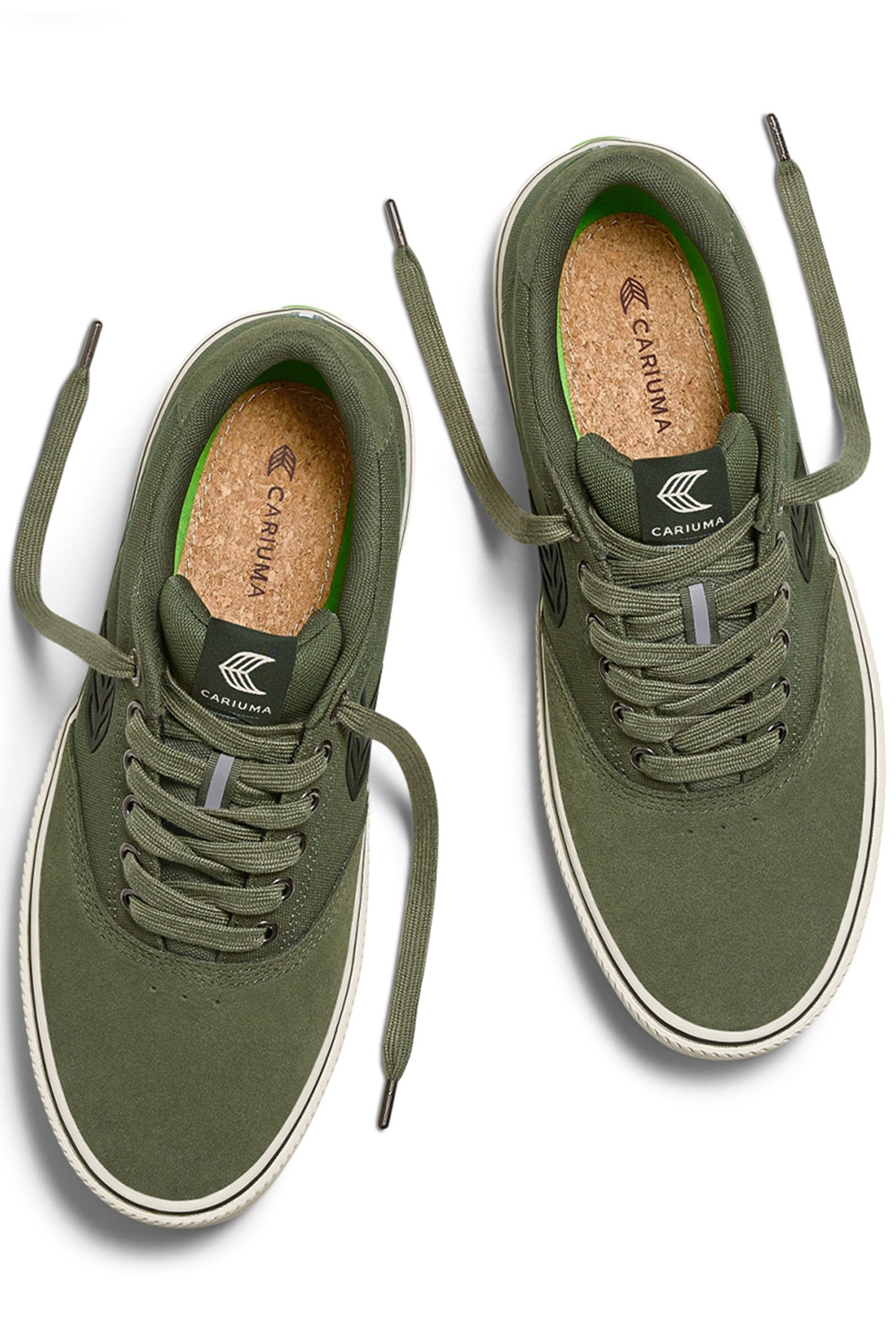 NAIOCA PRO BRONZE GREEN SUEDE DEEP LICHEN GREEN CANVAS DARK 3