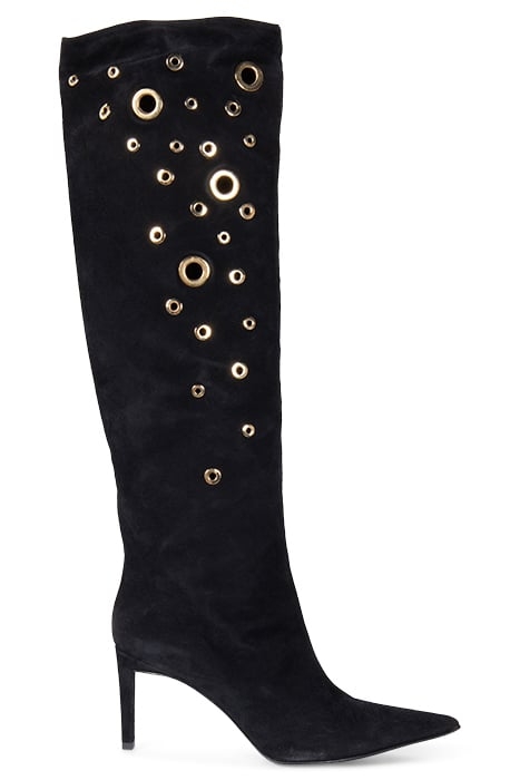 LEHAR STIVALE SUEDE+DECORO OCC BLACK 1