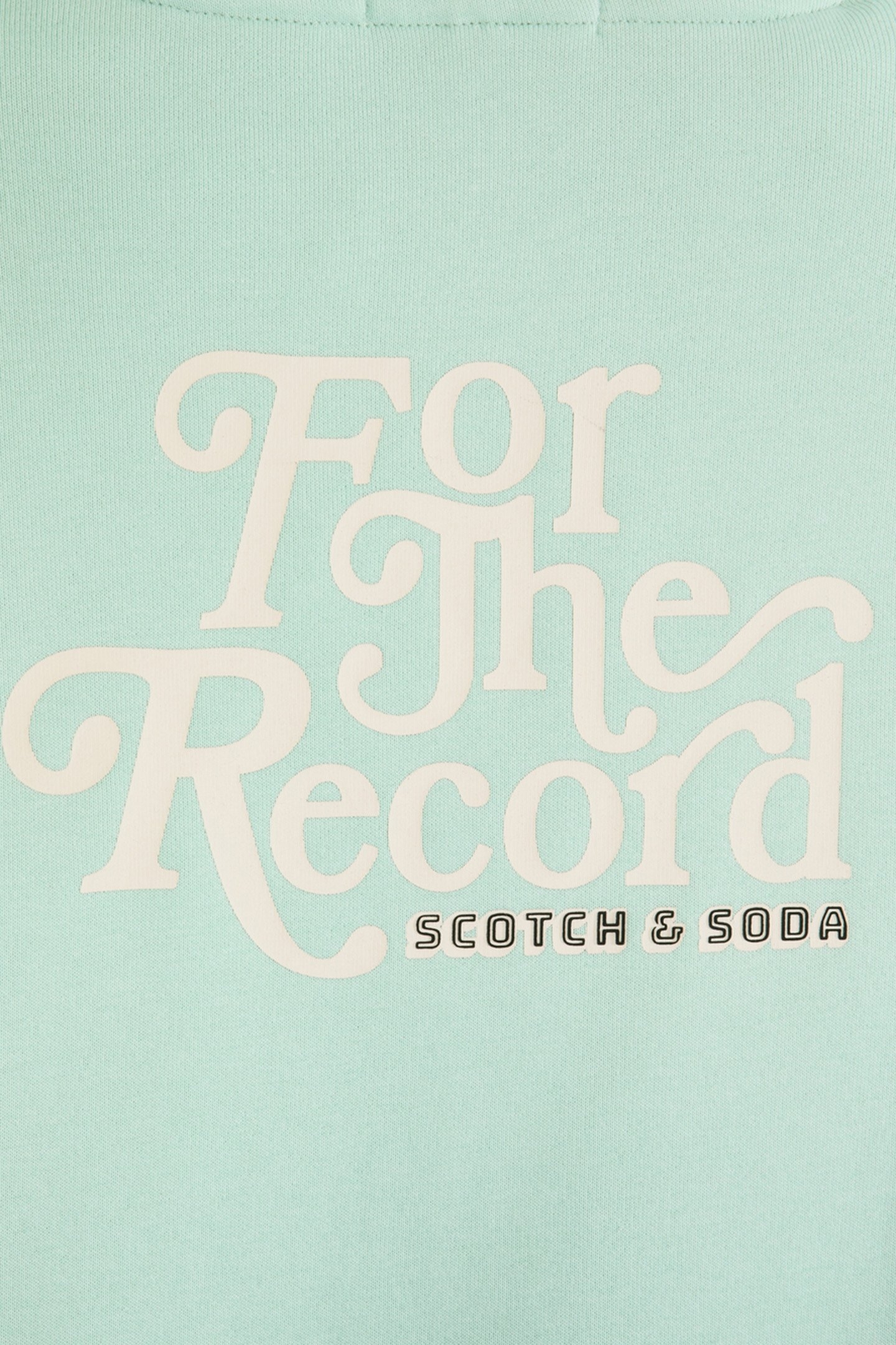 BOYS GRAPHIC FLEECE HOODIE LIGHT PASTEL GREEN 5