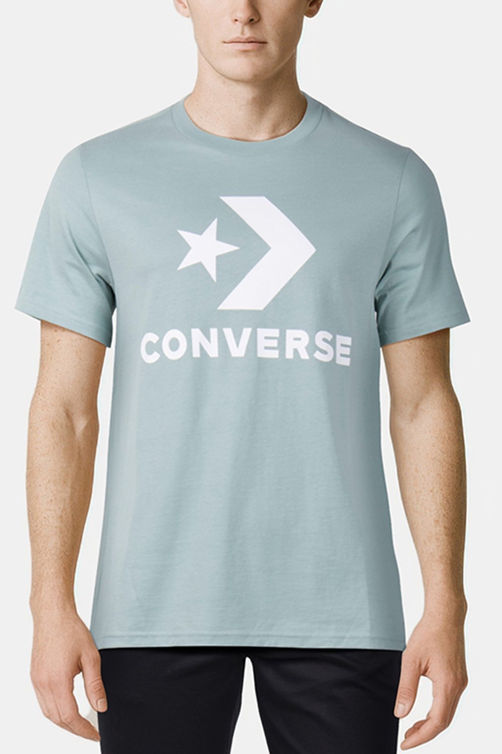 CONVERSE GO-TO STAR CHEVRON LOGO STANDARD-FIT T-SHIRT MINT C 4