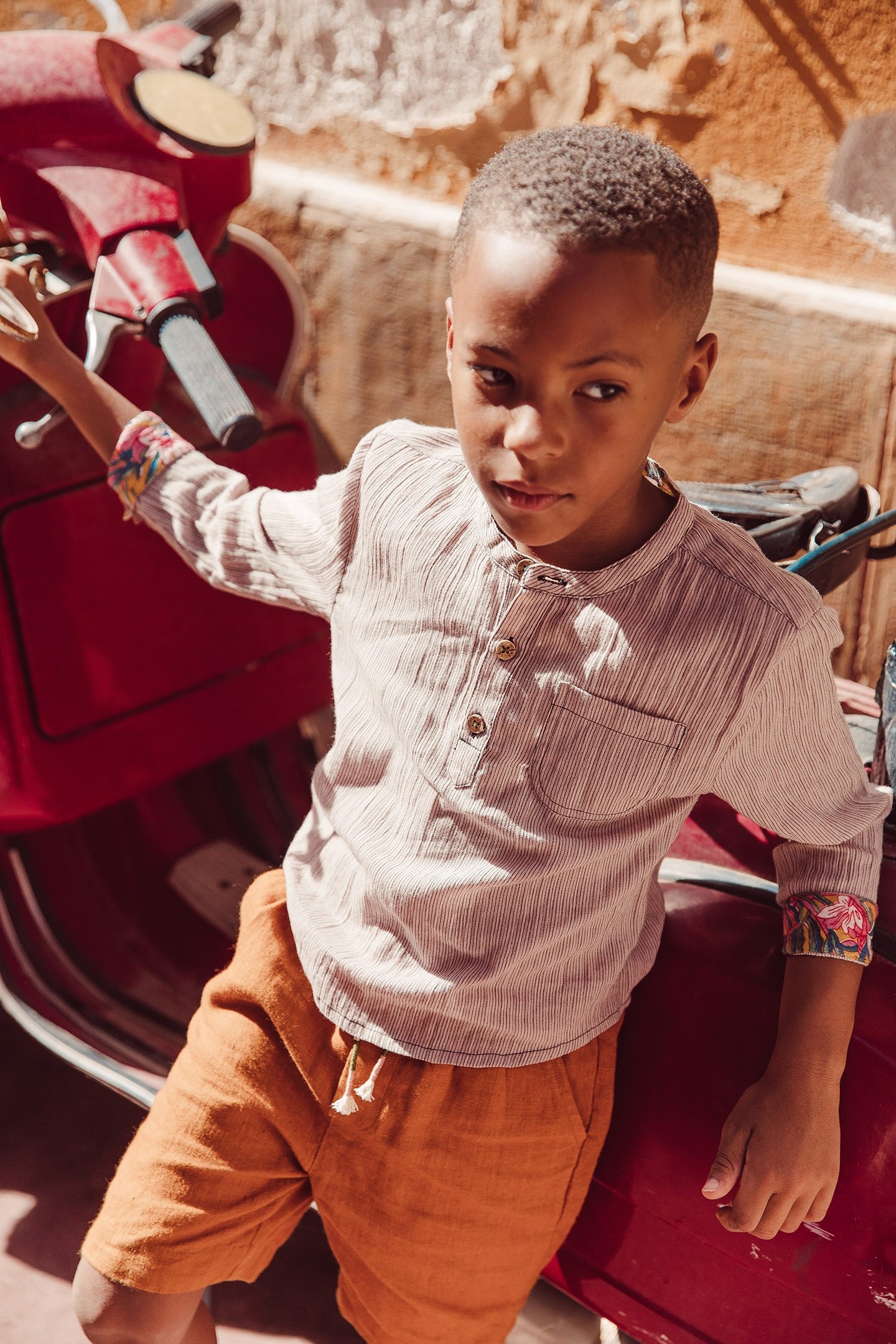 SHIRT AMANO BLUSH STRIPES 3