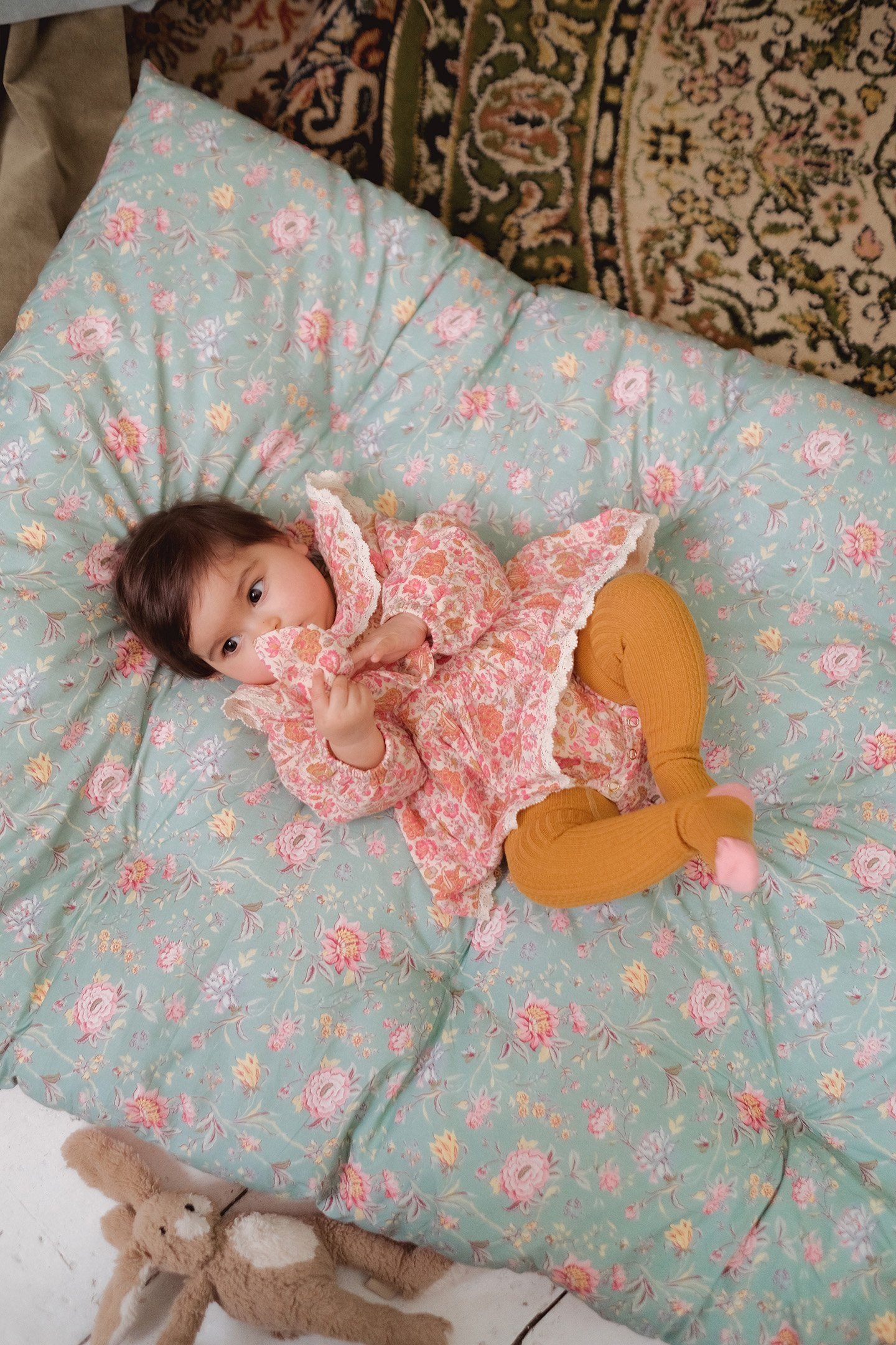 ROMPERS INDIA CREAM FLOWER FIELDS 4