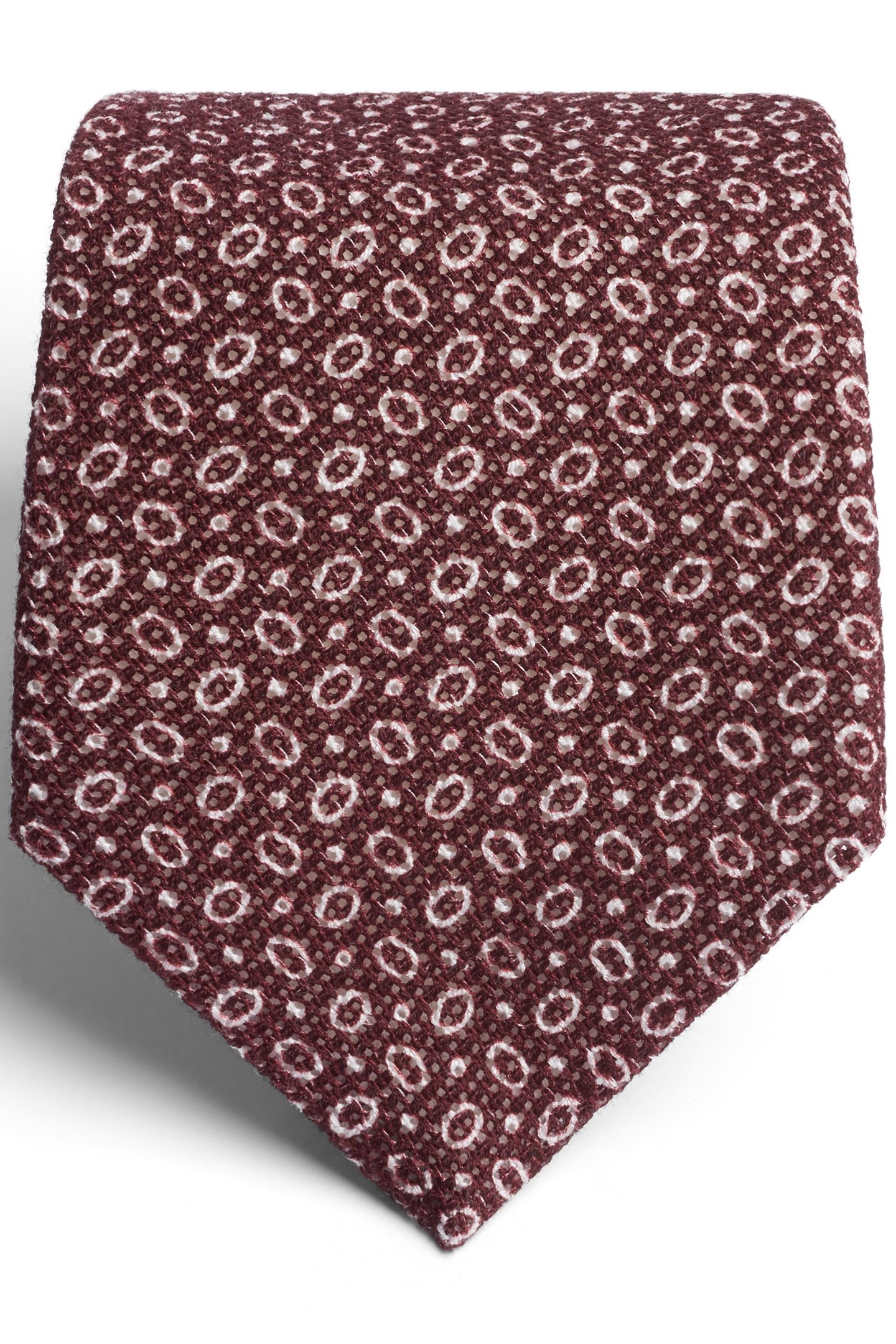 DARK RED GRAPHIC GRENADINE TIE DARK RED 2