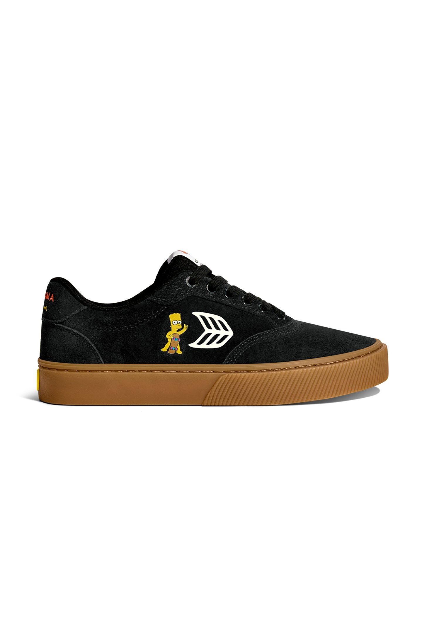 SIMPSONS NAIOCA BLACK SUEDE BART SKATEBOARD SNEAKER 1