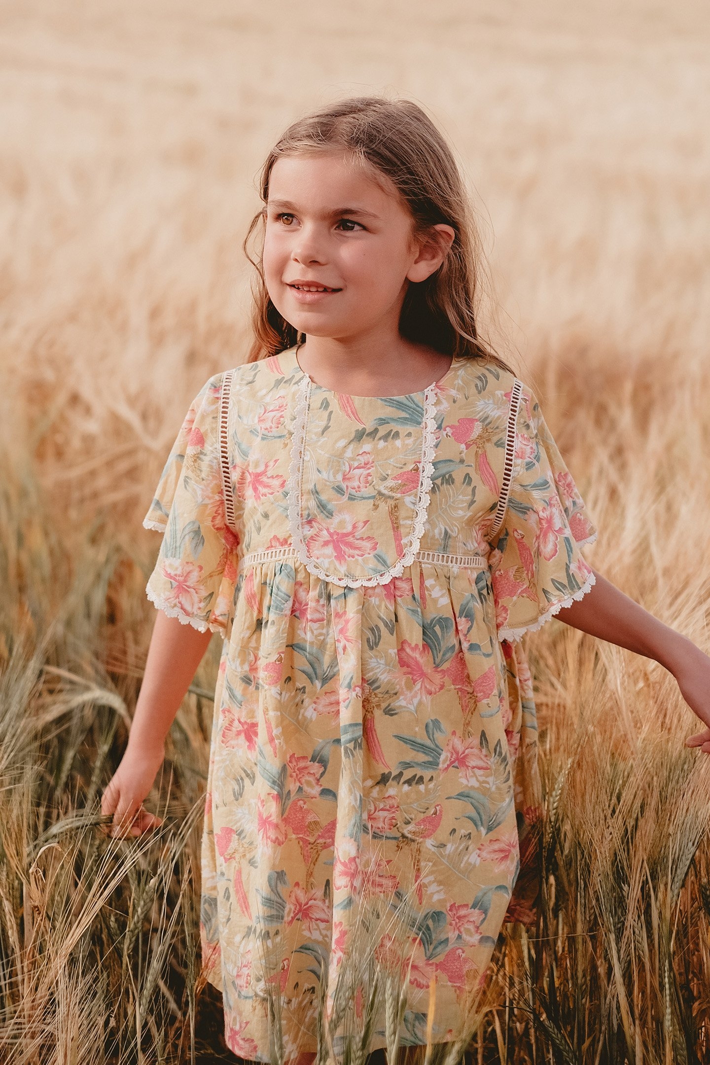 DRESS CHRISTINA SOFT HONEY PARROTS 1