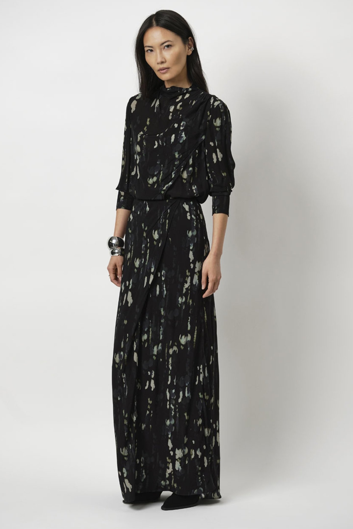 CRISTOPER PRINTED MAXI SKIRT MULTICOLOUR 4