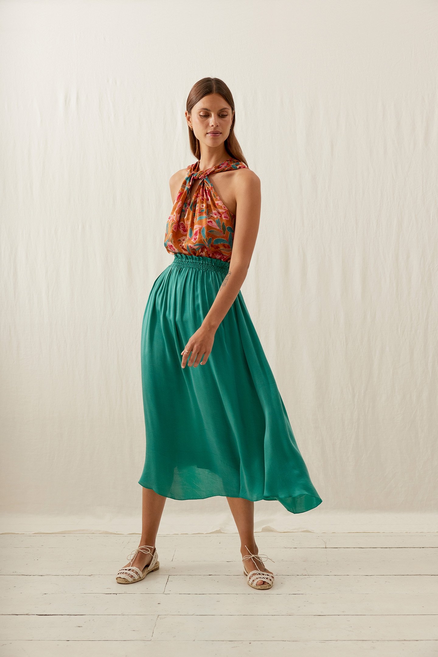 BLOUSE NIHA CINNAMON POPPY BLOOM 2