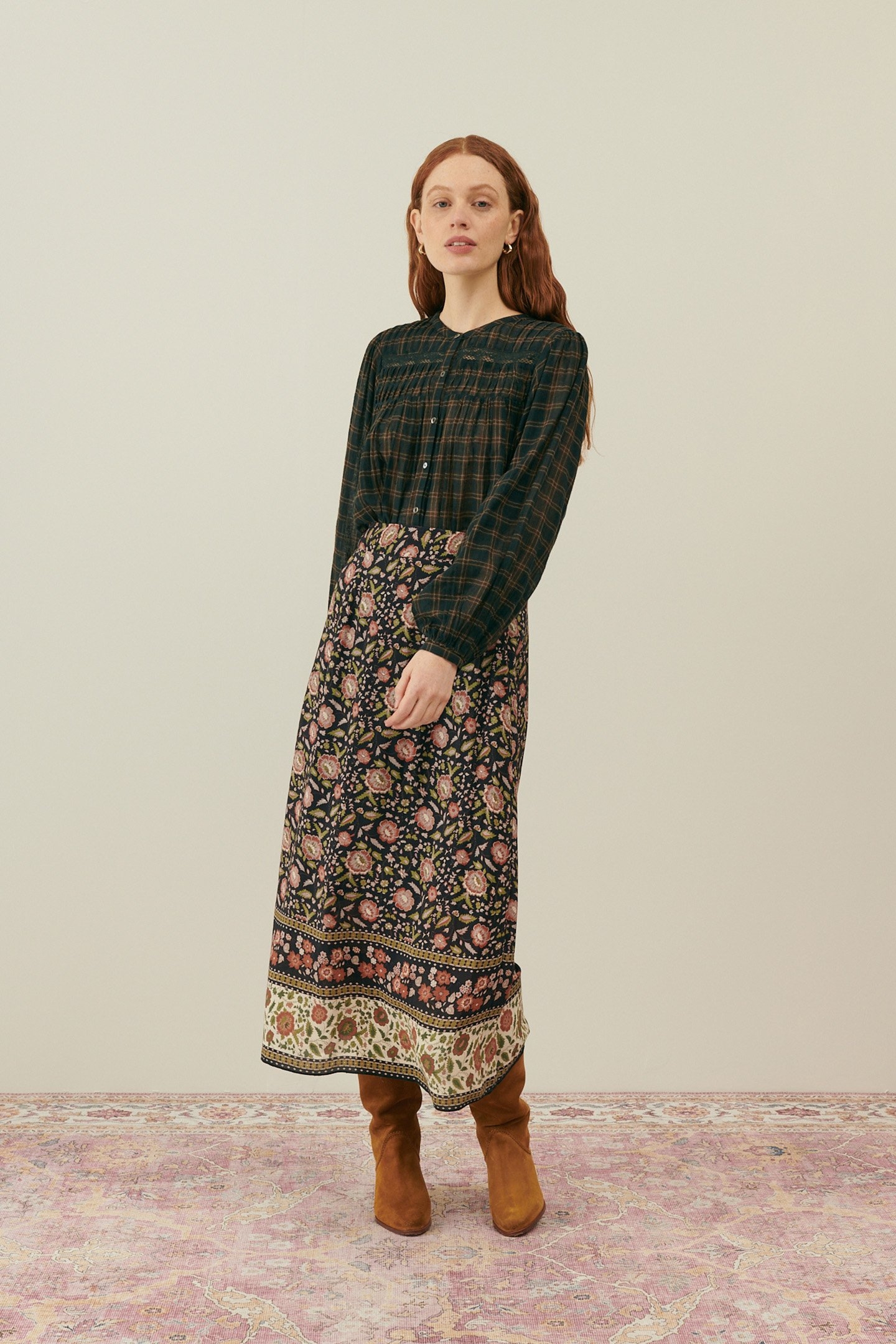 SHIRT JALLY CHARCOAL CHECKS 1