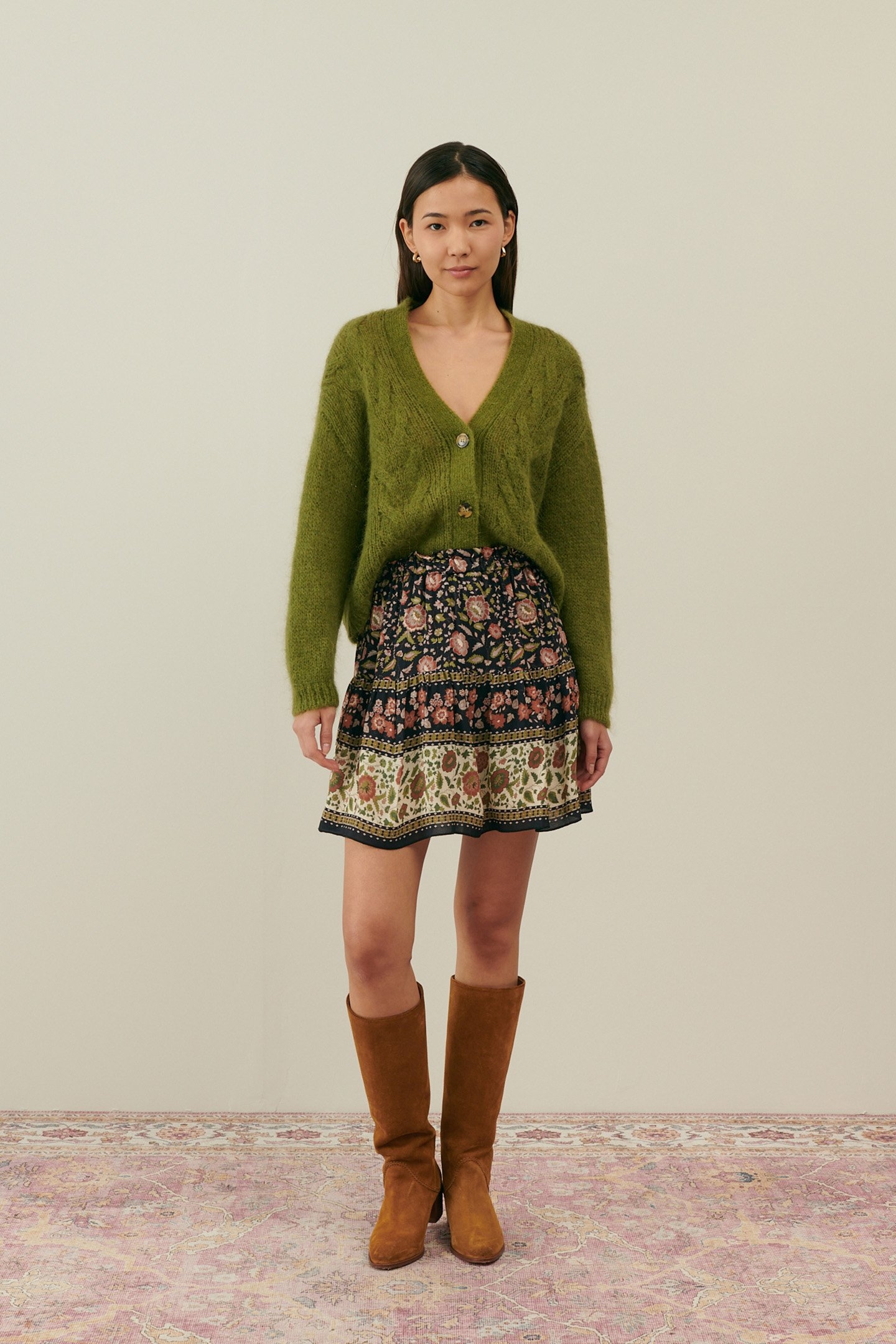 CARDIGAN SIRIKA KHAKI 1