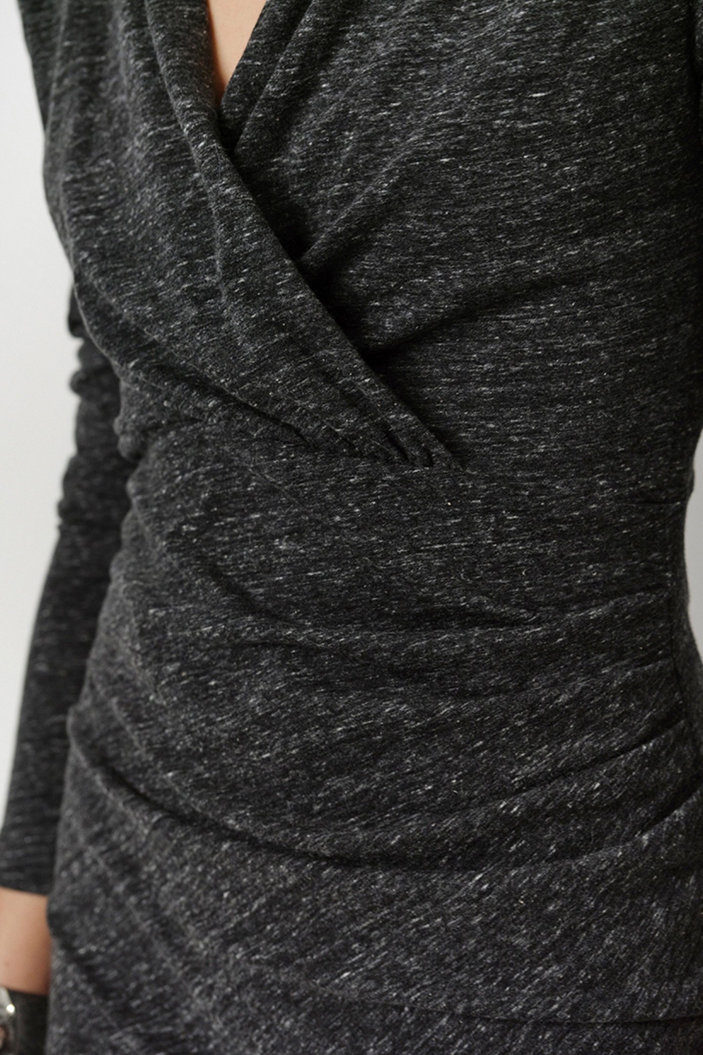 FAEZA CROSSOVER MINI DRESS GRAPHITE 5