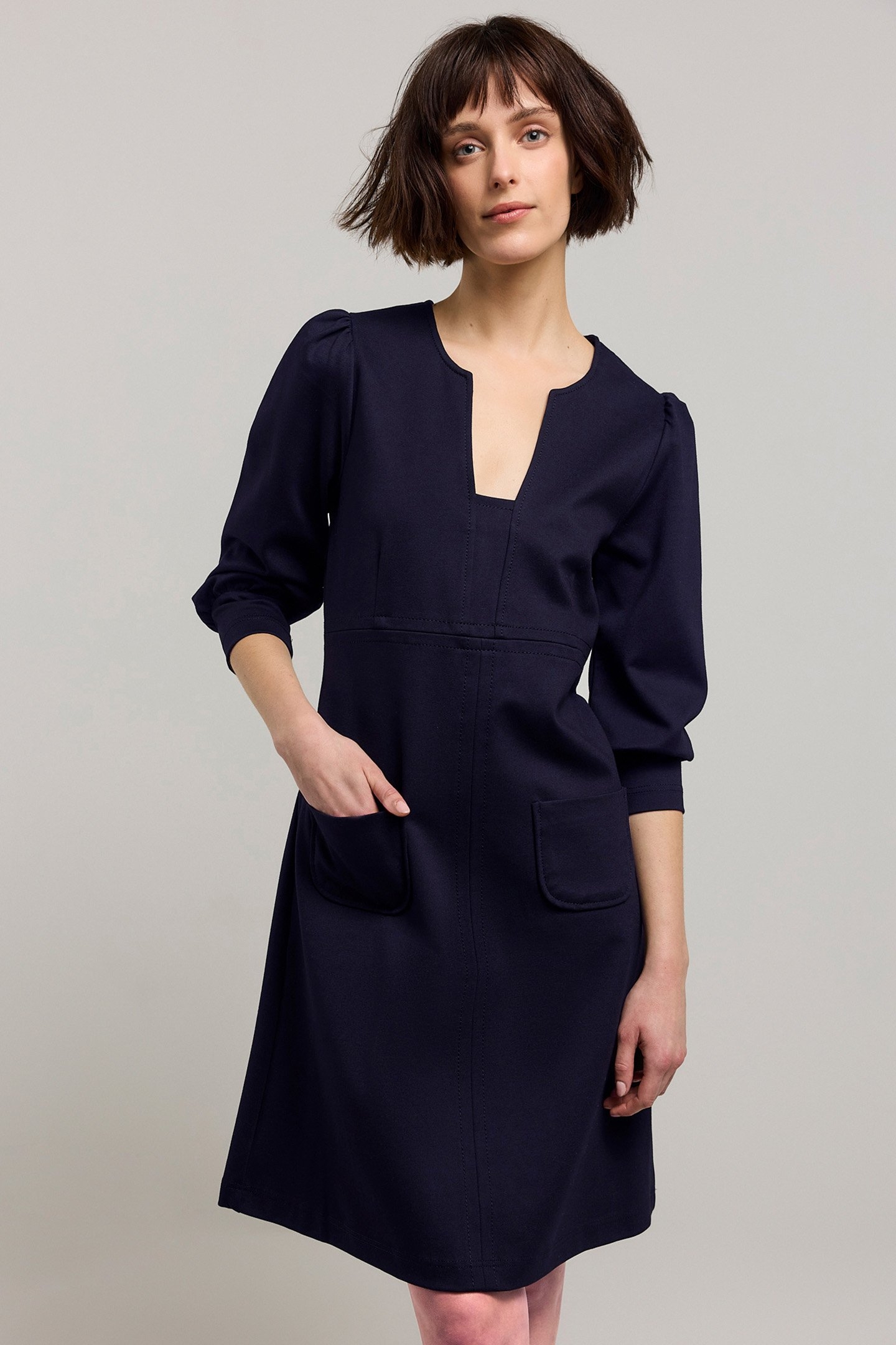 DRESS WITH POCKETS PUNTO MILANO NIGHT SKY 1