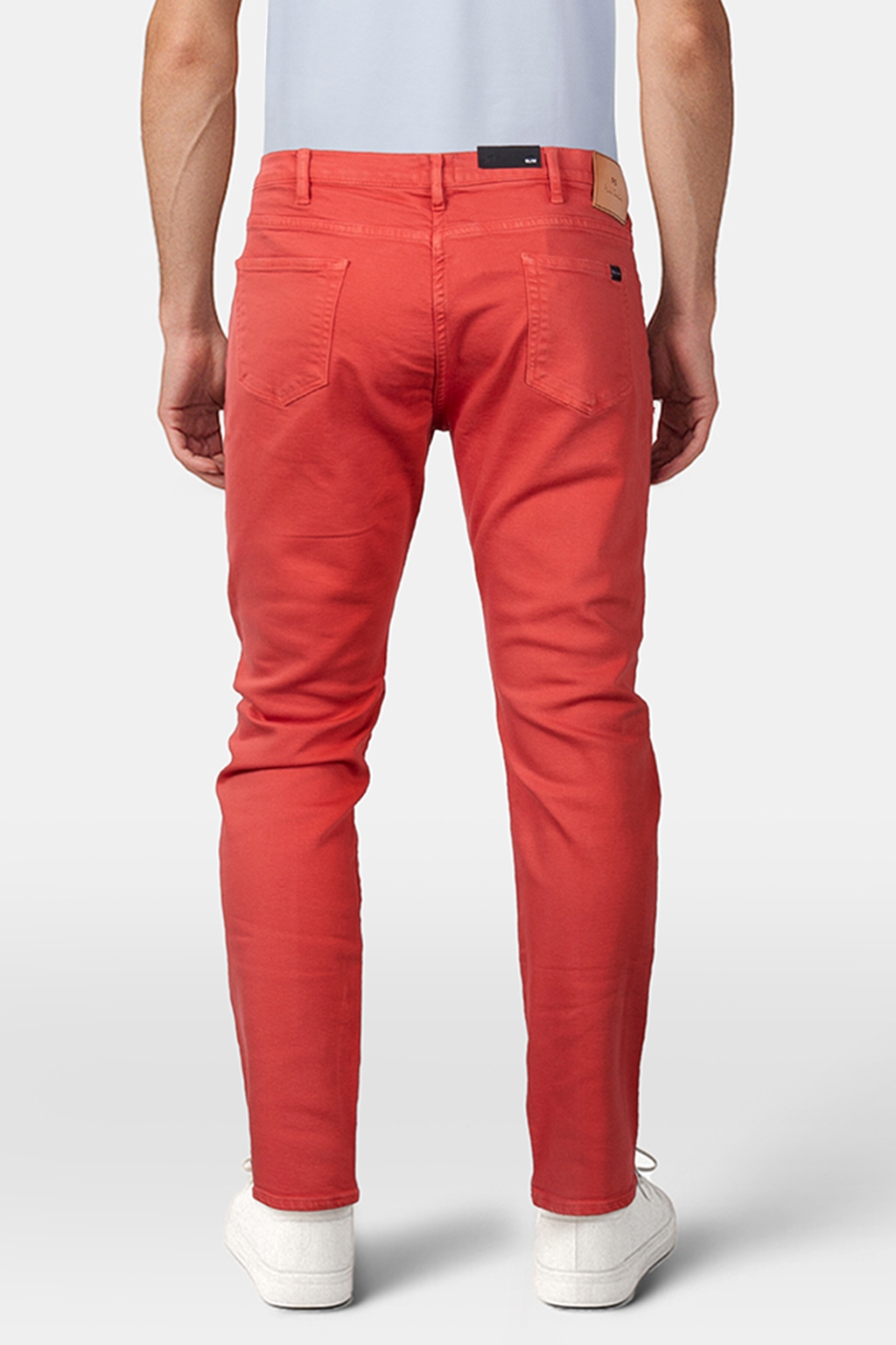 MENS SLIM FIT JEAN CORAL RED 2