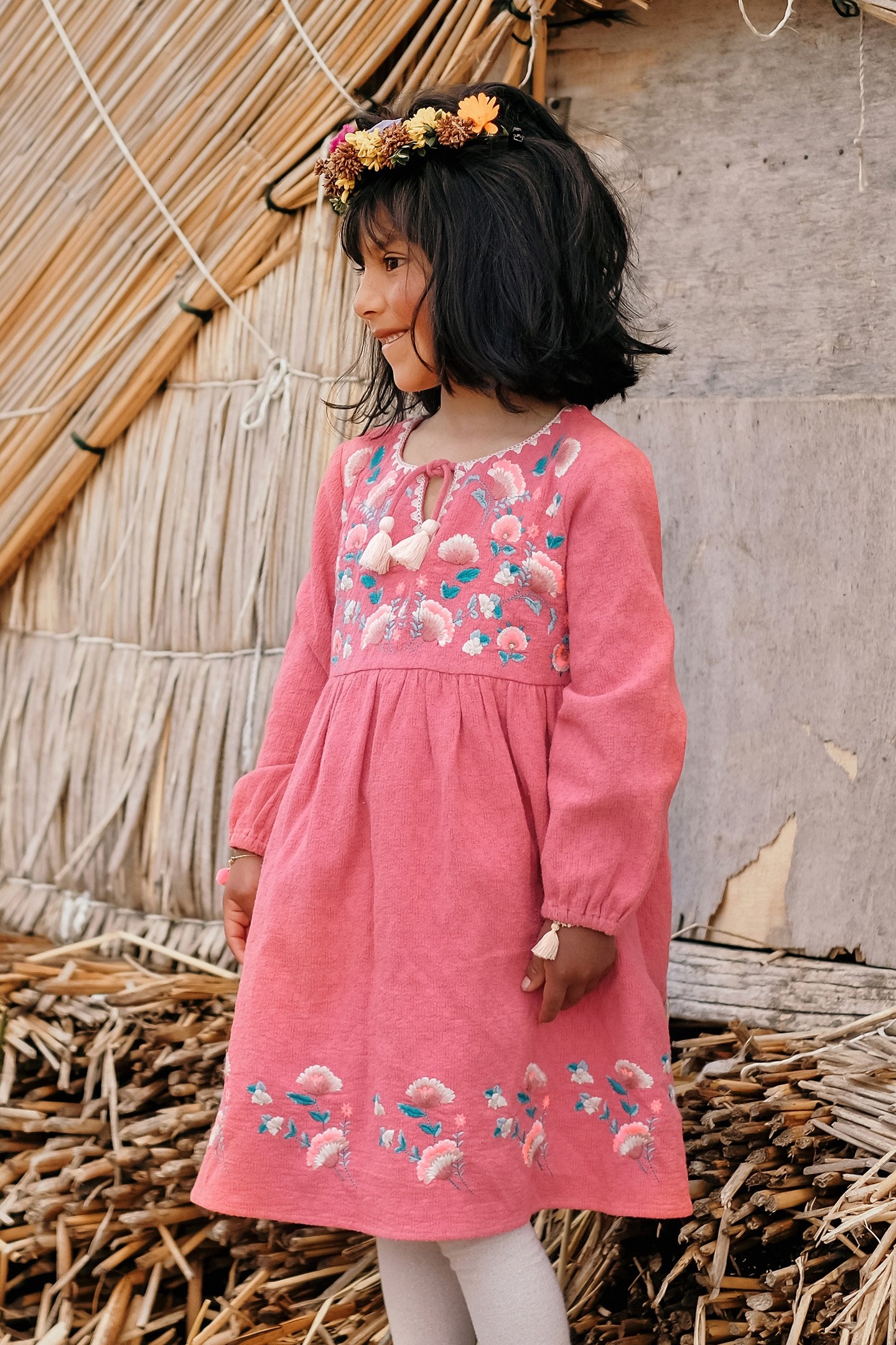 DRESS CUZCO BURGUNDY 1