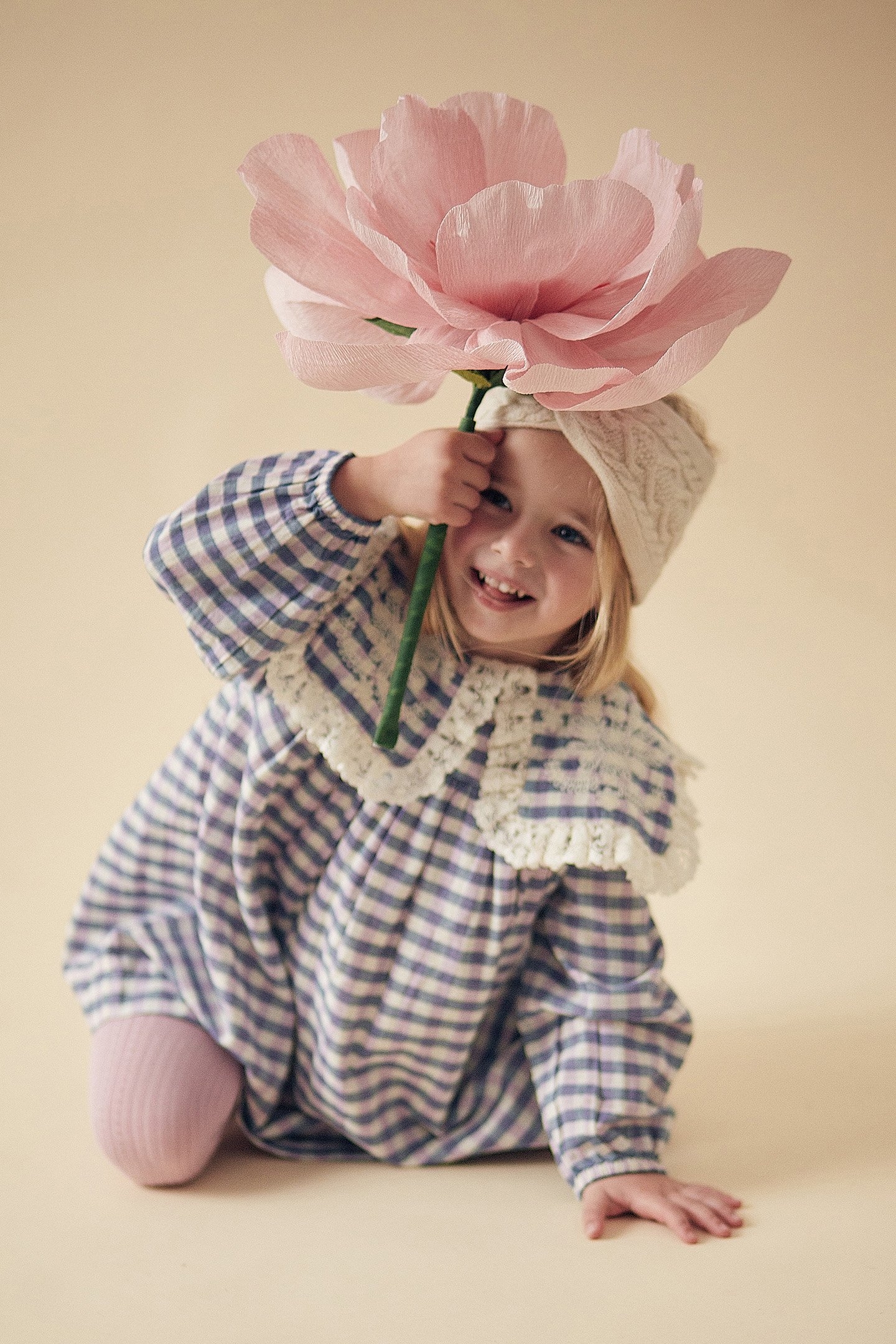 DRESS ARINOLA BLUE & PURPLE CHECKS 6