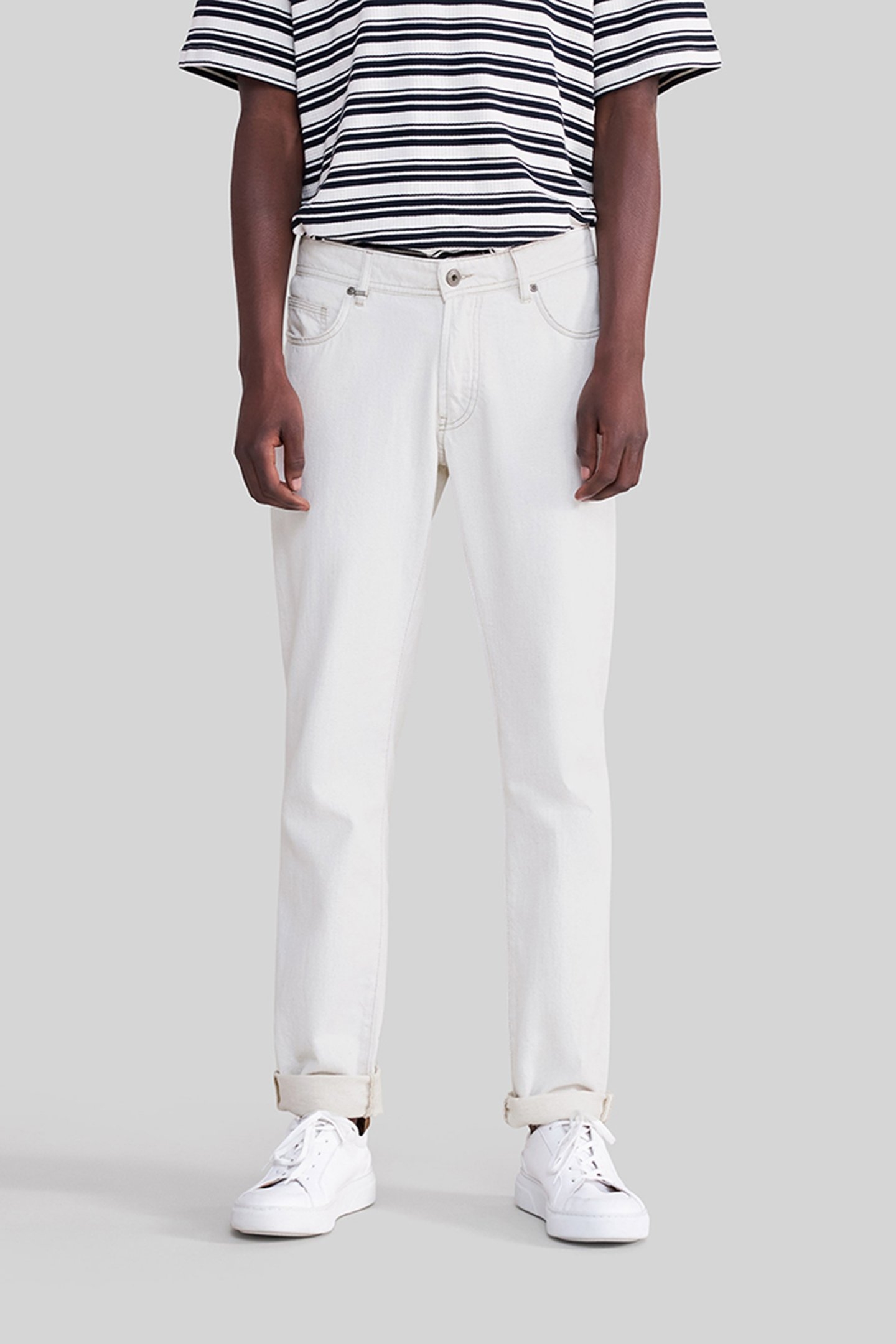 CHALK WATERLESS JIMI SLIM JEANS 1
