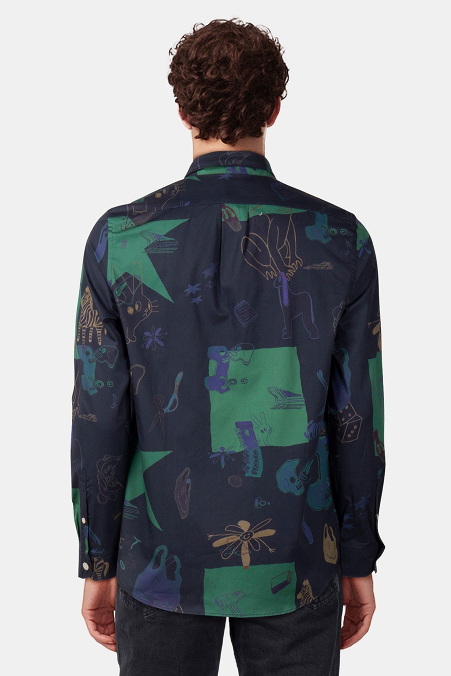 LS REGULAR FIT SHIRT VERY DARK NAVY 2