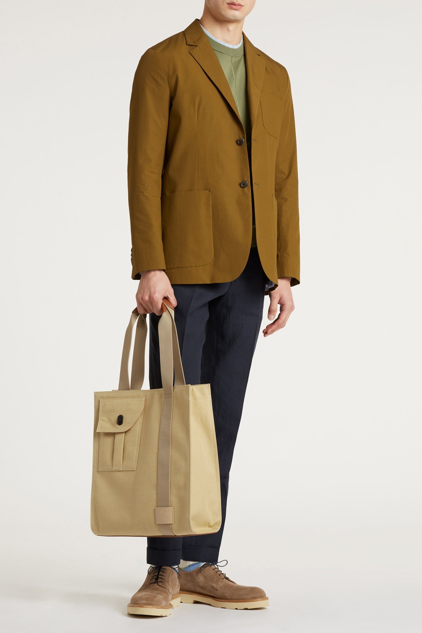 GENTS 2 BTN JACKET OLIVE GREEN 3