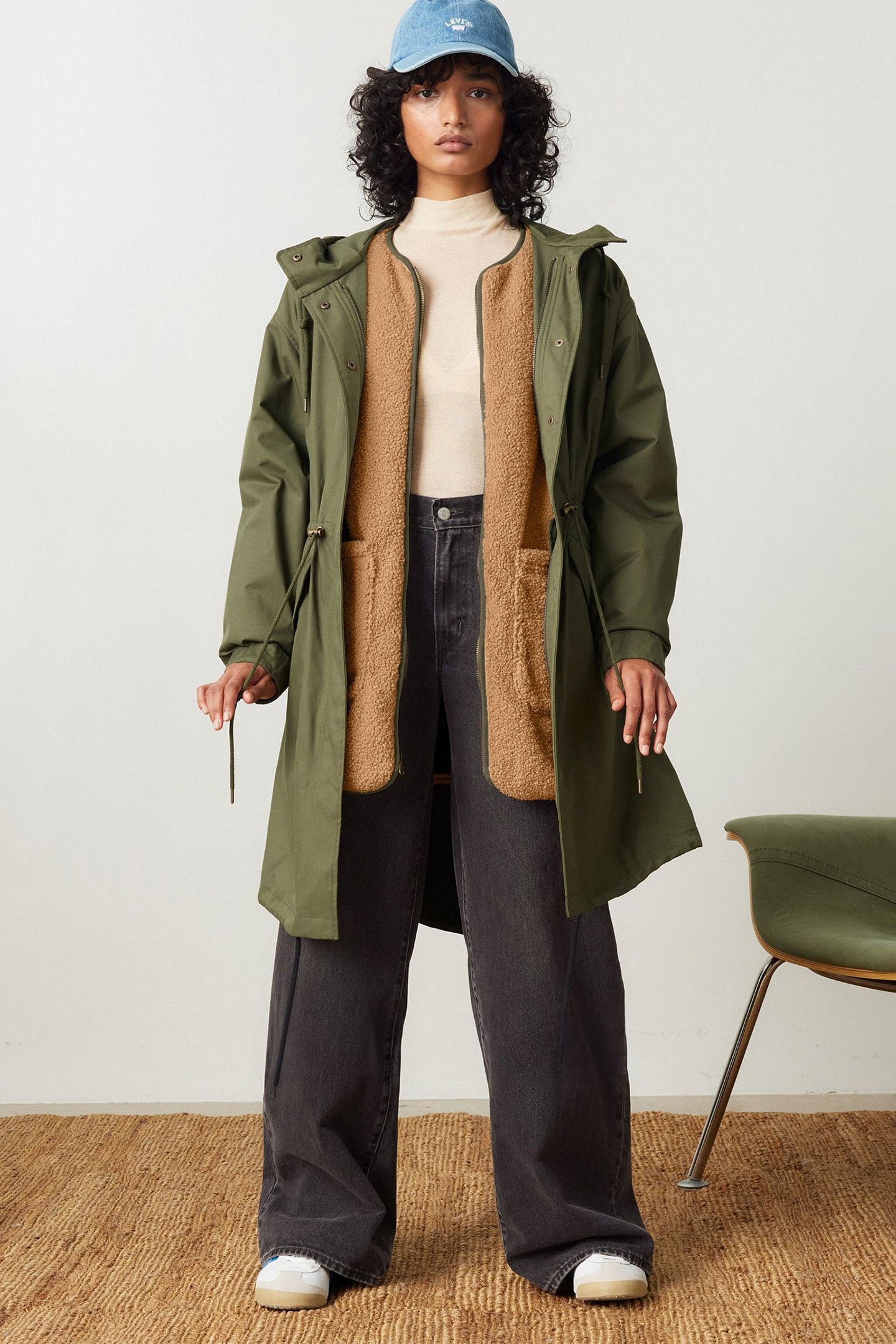 CRAWFORD 3 IN 1 PARKA ARMY GREEN 8